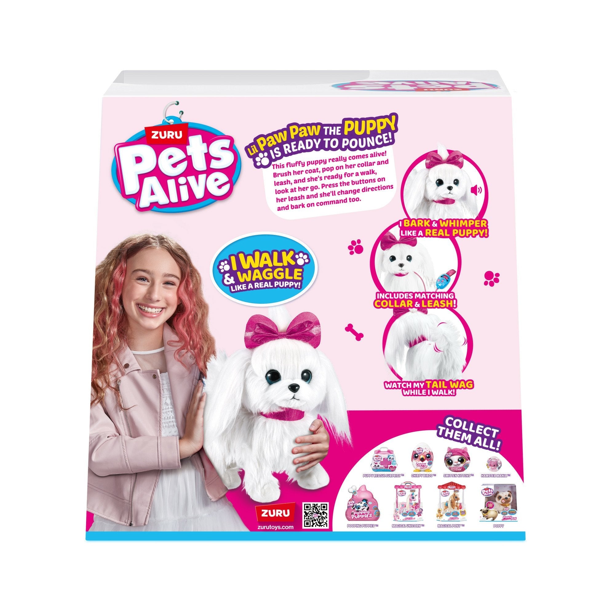 Peluche Zuru Pets Alive - Paw Paw El Cachorro 9531