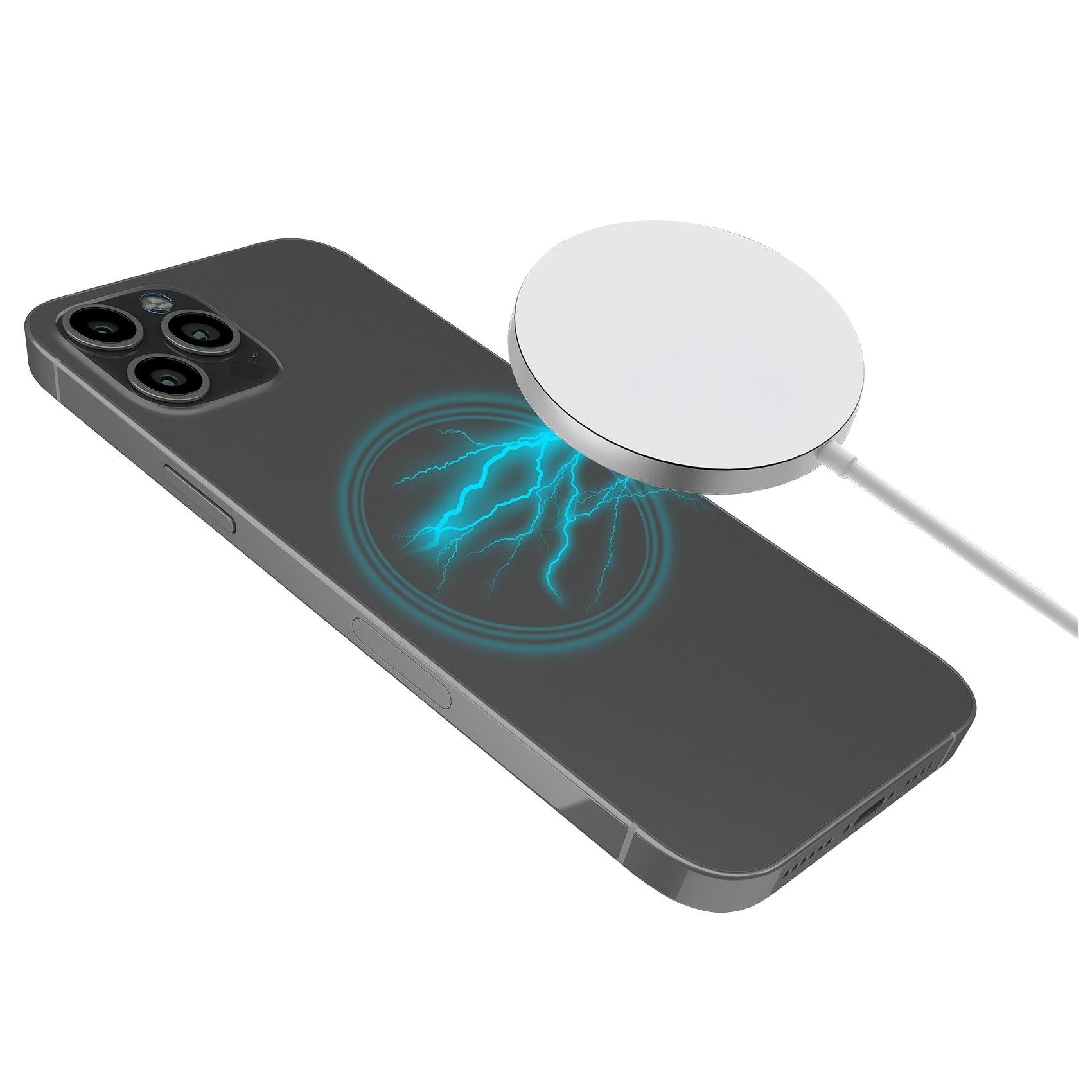 Celly Magcharge Cargador De Dispositivo Móvil Plata, Blanco Interior