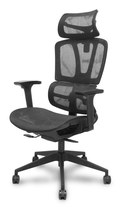 Piqueras Y Crespo Forol Silla Pro537 Traslack Malla Negra Brazos 3d Ruedas Nailon 60 Mm