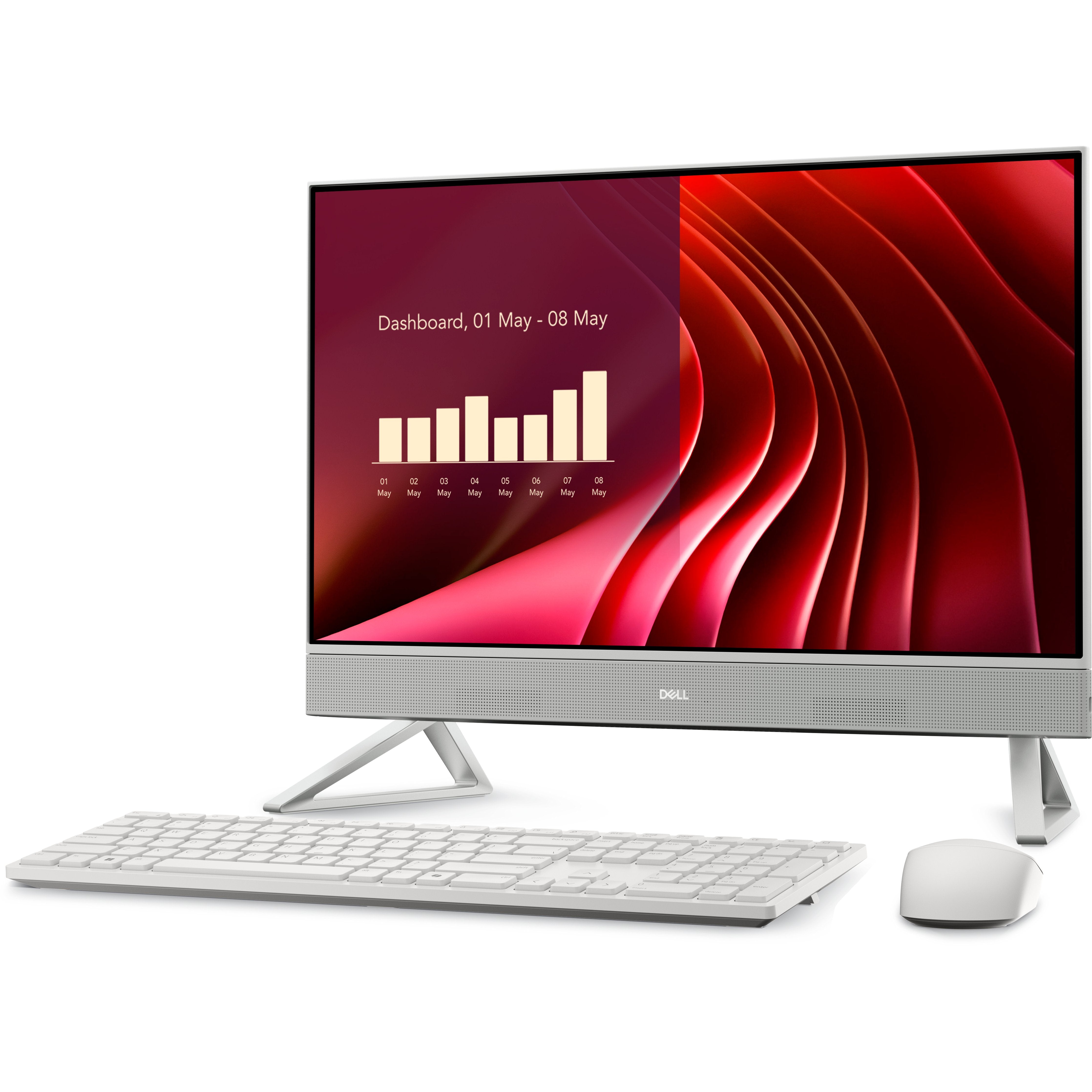 Dell 24 All-In-One Ec24250 Todo En Uno Core 7 150u / Hasta 5.4 Ghz Ram 16 Gb Ssd 1 Tb Nvme Intel Graphics Gigabit Ethernet Bluetooth Ieee 802.11ax (Wi-Fi 6e) Win 11 Pro Monitor: Led 23.8" 1920 X 1080 (Full Hd) @ 100 Hz Blanco Perla B