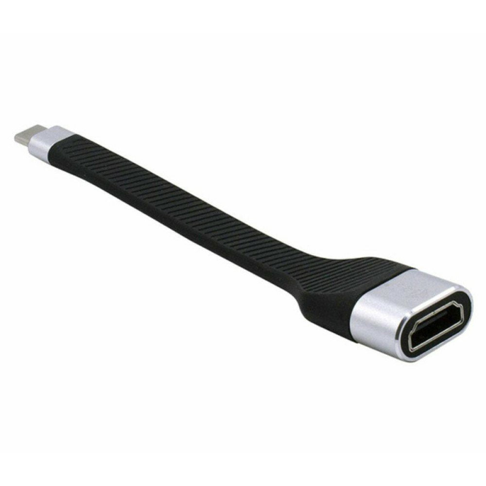 EAN 8059018367935 - Techly ICOC-USBC-FL-HD4K adaptador de cable de vídeo 0,136 m USB Tipo C HDMI tipo A (Estándar) Negro imagen 3