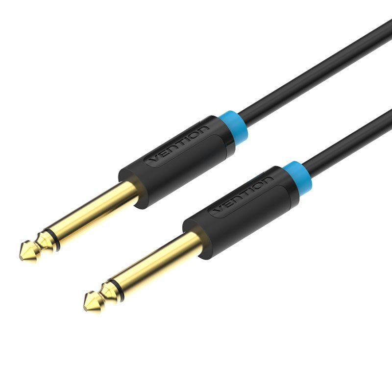 Cable Estéreo Vention Baabh Jack 6.5 Macho Jack 6.5 Macho 2m Negro