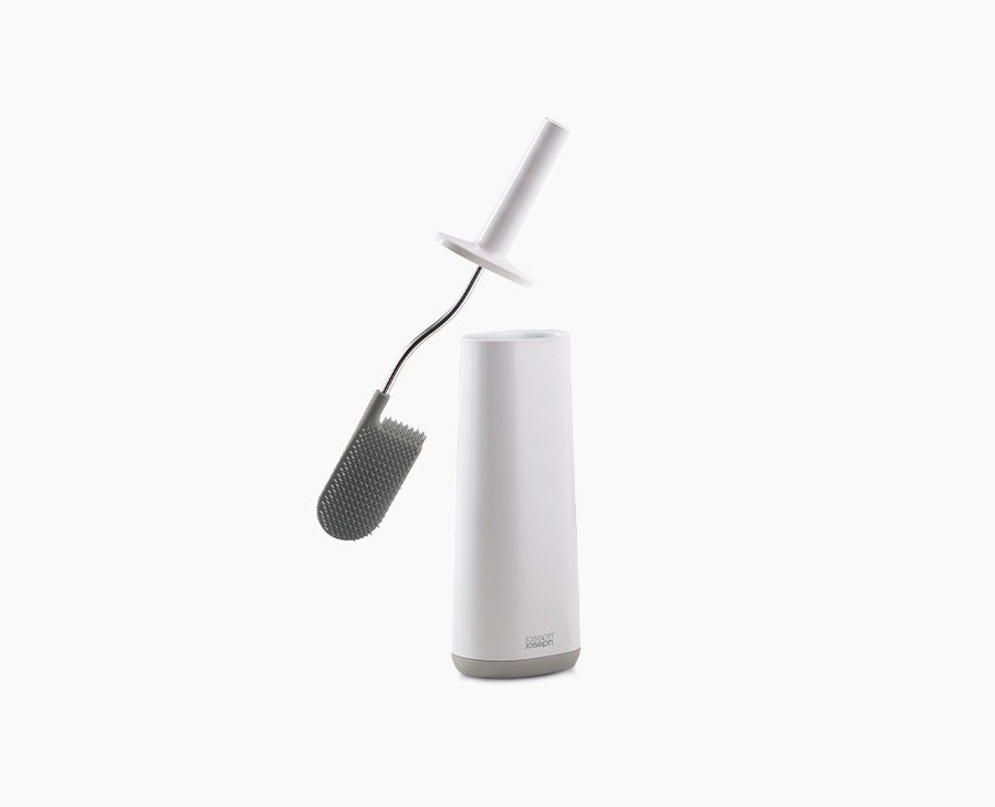 Joseph Joseph Flex Brosse Toilettes, Plastique, Blanc/Gris, 11,4 X 7,4 X 42,9 Cm