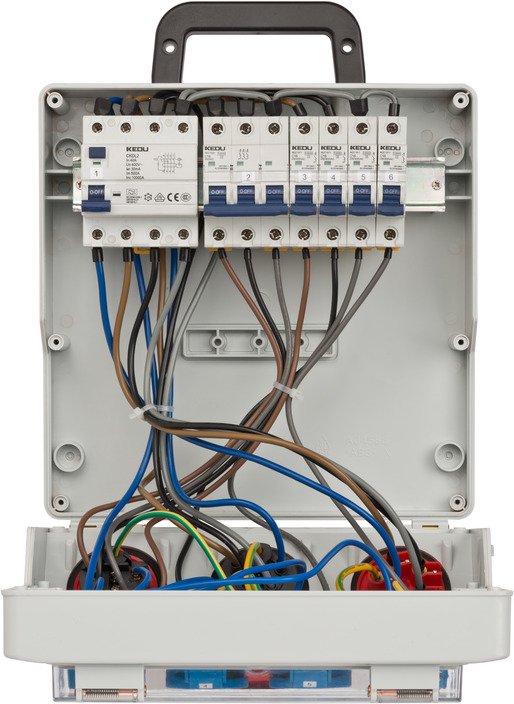 EAN 4007123650361 - Brennenstuhl 1154890020 unidad de distribución de energía (PDU) 7 salidas AC Negro, Azul, Gris, Rojo imagen 3
