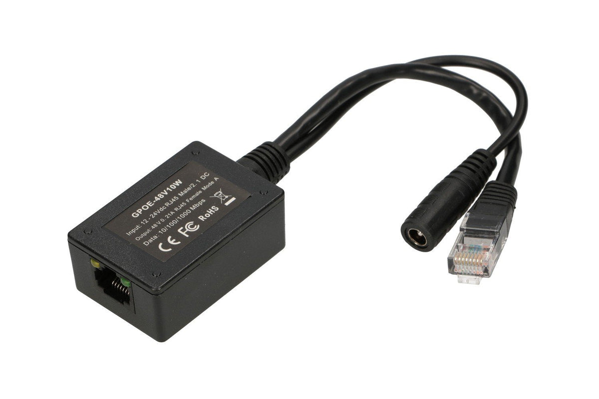 Extralink 1 Port Gigabit Poe Injector With 10-30v To 48v Inverter Ethernet Rápido, Gigabit Ethernet