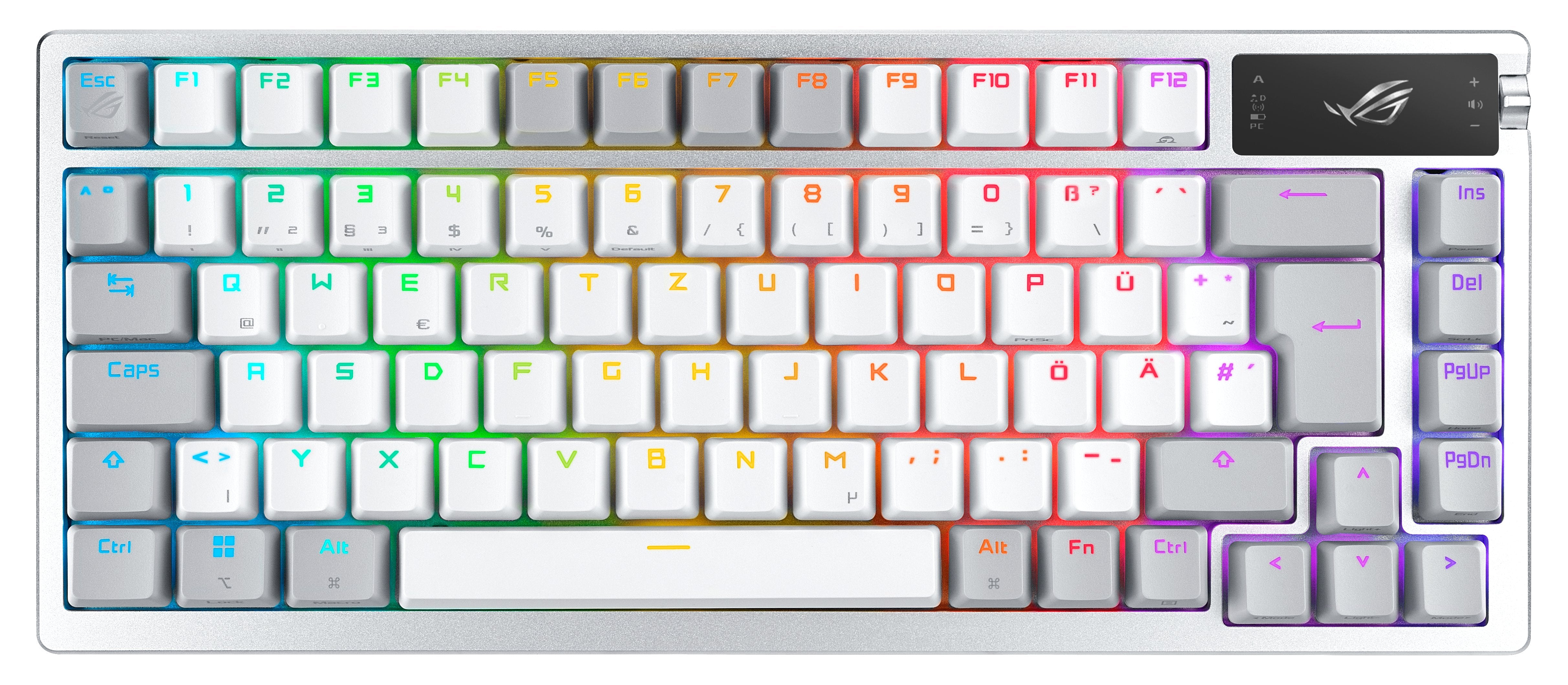 EAN 4711387209431 - ASUS ROG Azoth White teclado Juego USB + RF Wireless + Bluetooth QWERTZ Alemán Blanco imagen 1