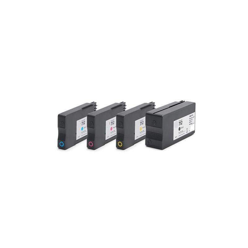 29ml Amarillo Compatible Designjet 24,36 Inch,T230,250,630,650 3ed69a Hp712y