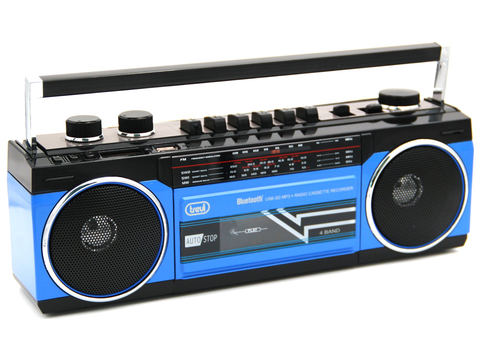 EAN 8011000018683 - Trevi RR 501 BT Personal Analógica Negro, Azul imagen 5