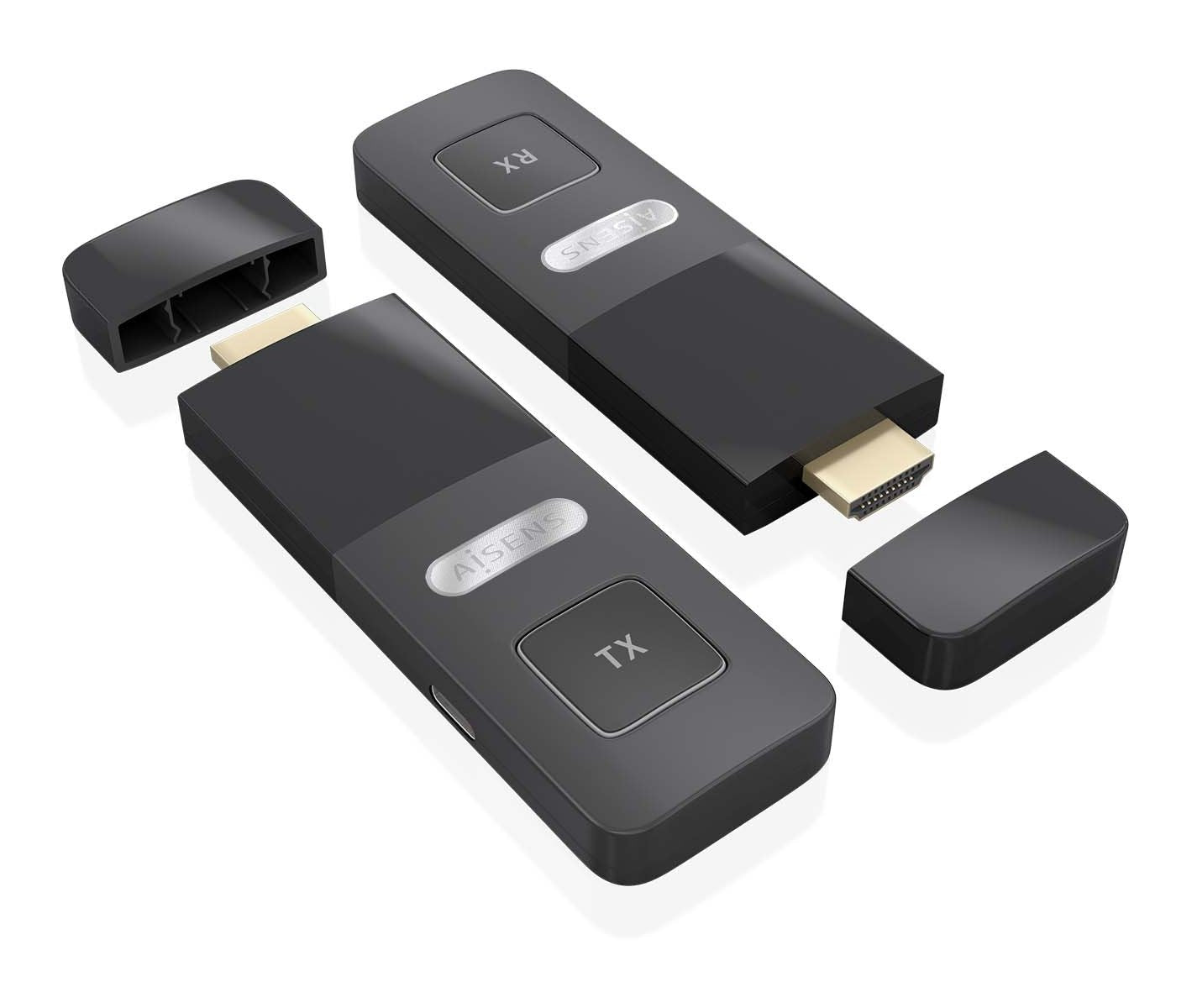 EAN 8435739901755 - AISENS ASWL-H2K30M001-BK extensor audio/video Transmisor y receptor de señales AV imagen 2