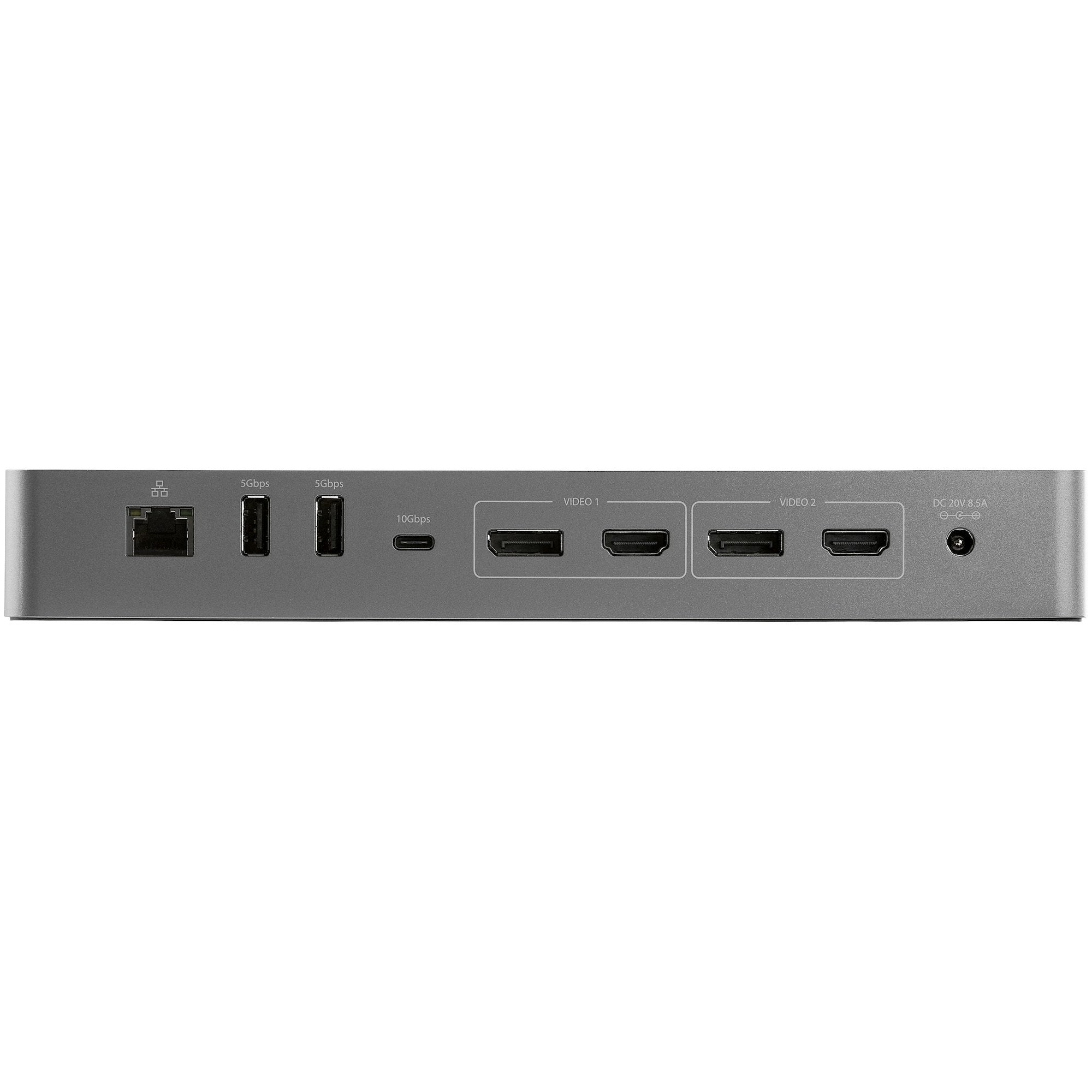 EAN 0065030880992 - StarTech.com TB3CDK2DHUE base para portátil y replicador de puertos Alámbrico Negro, Gris imagen 4