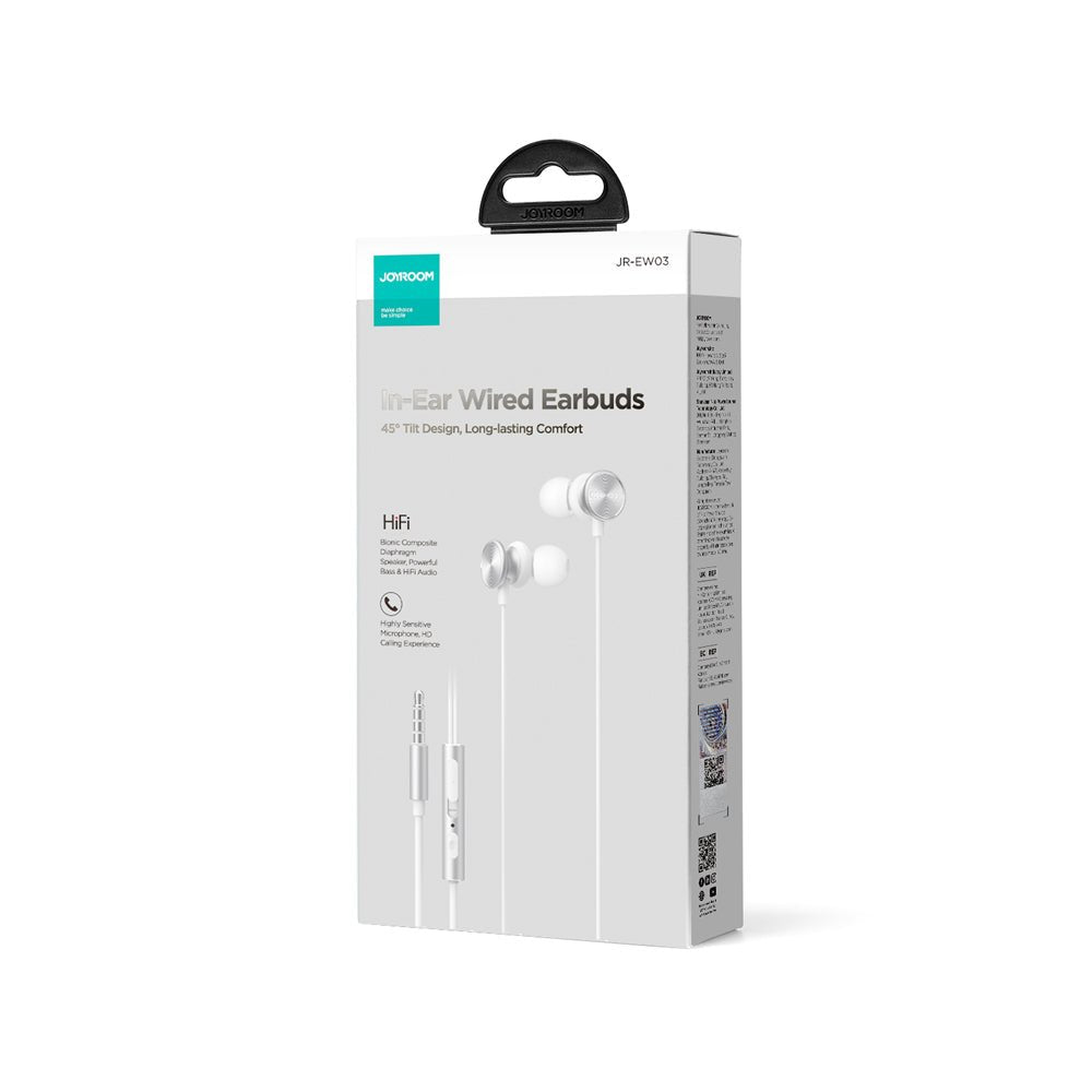 EAN 6956116769918 - JOYROOM JR-EW03 Auriculares Alámbrico Dentro de oído Gris, Plata imagen 2