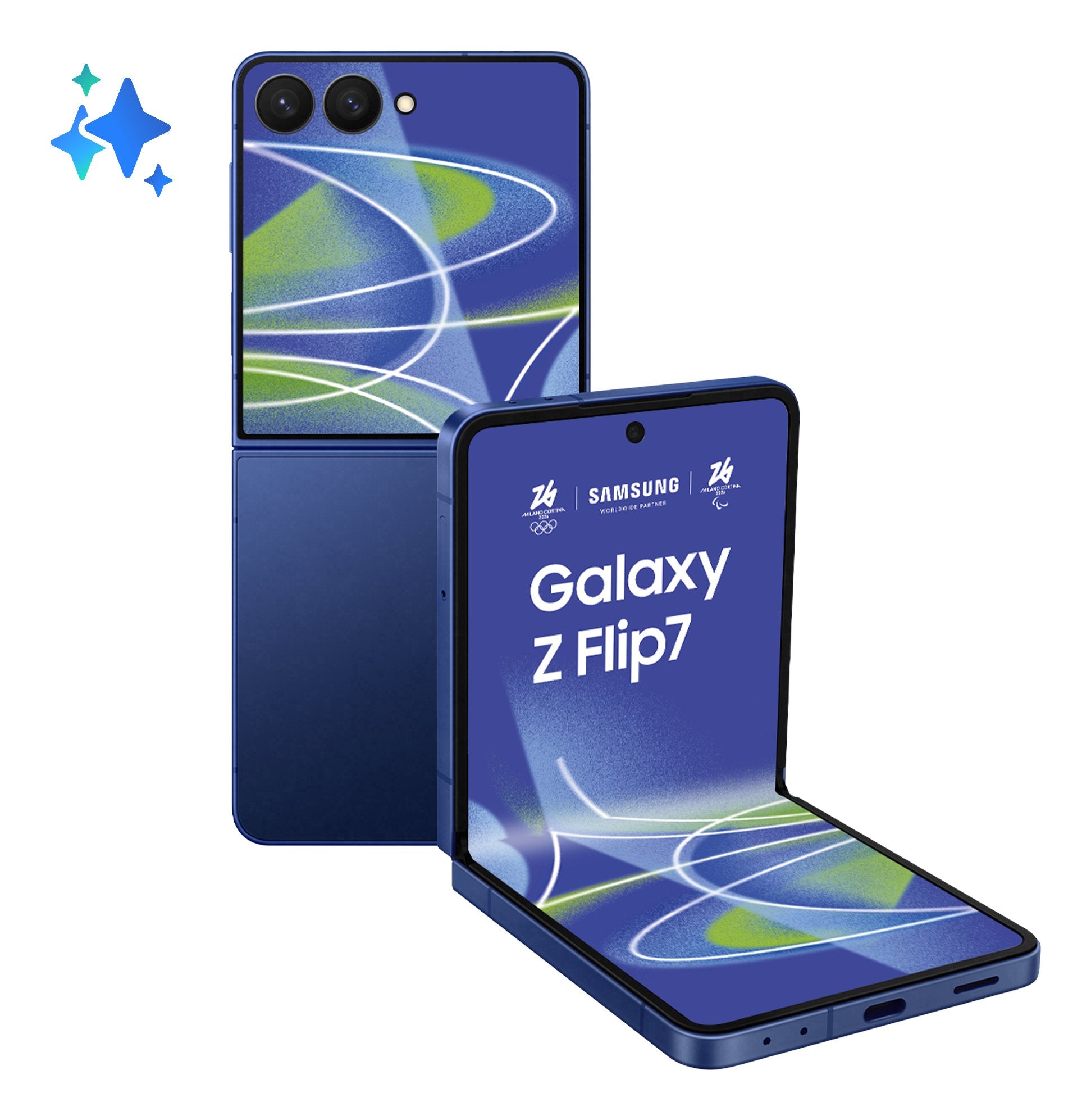 EAN 8806097427094 - Samsung Galaxy Z Flip7 17,3 cm (6.8") 5G 12 GB 256 GB 4300 mAh Azul imagen 1