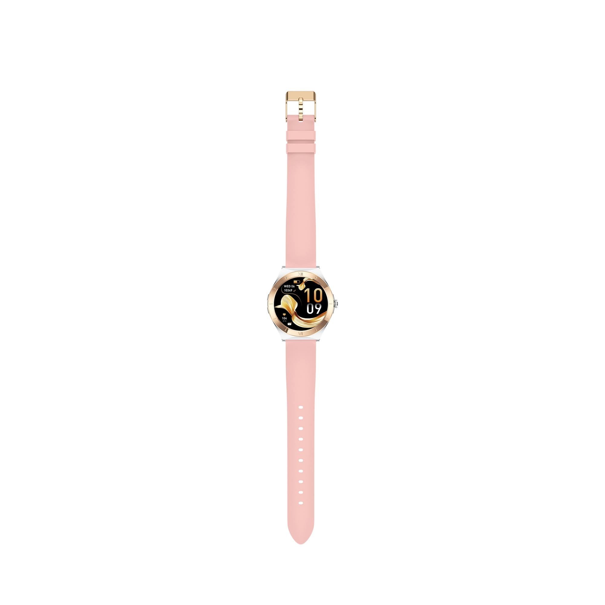 Ksix Lya Rosa Smartwatch 1.19" 2 Correas (Metal + Silicona)