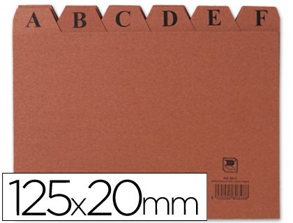 Mariola Índice Para Ficheros A-Z 200x120 Cartón Cuero