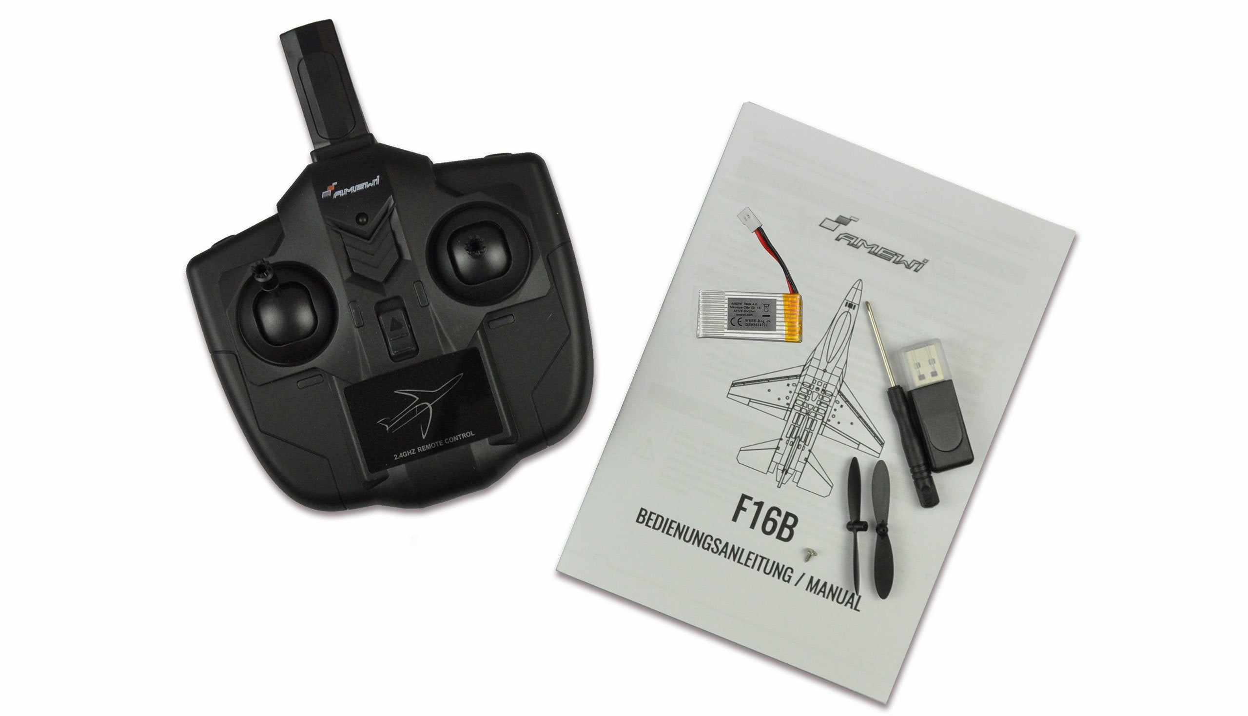 EAN 4260677952996 - Amewi F16B modelo controlado por radio Avión de combate Motor eléctrico imagen 5