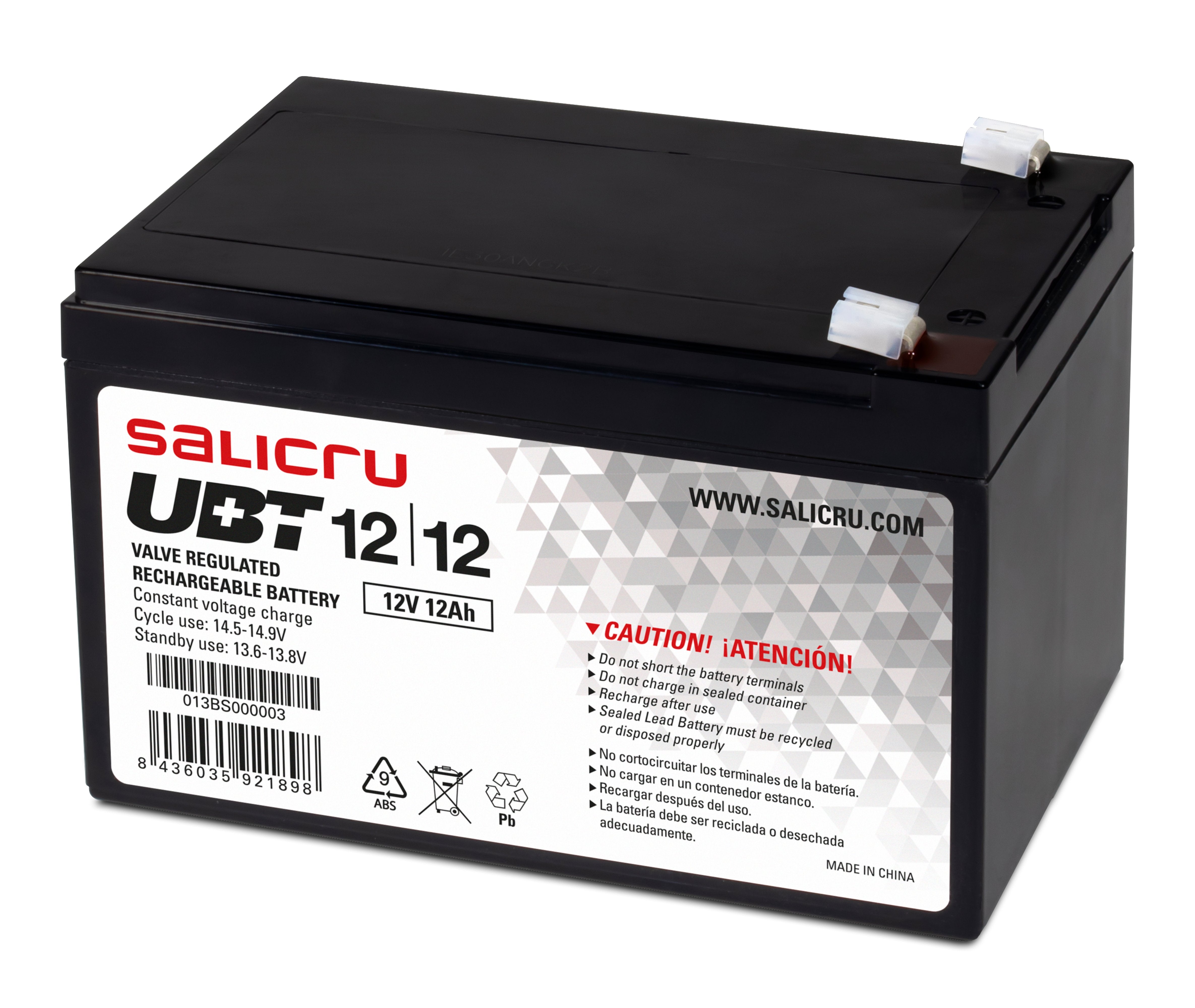 Bateria Sai Salicru 12v/34w Ubt 12/12 ·