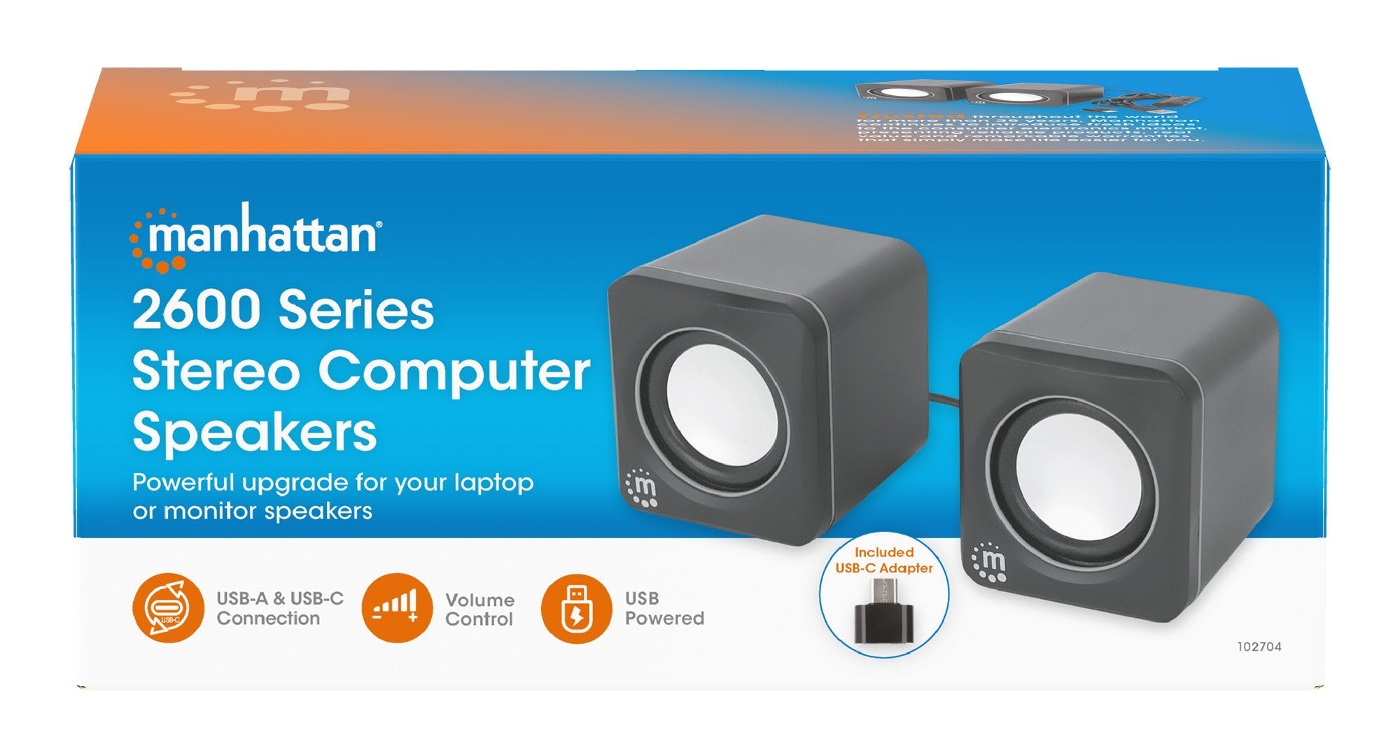 Manhattan Usb-Lautsprecher - 2600 Series Negro Plata