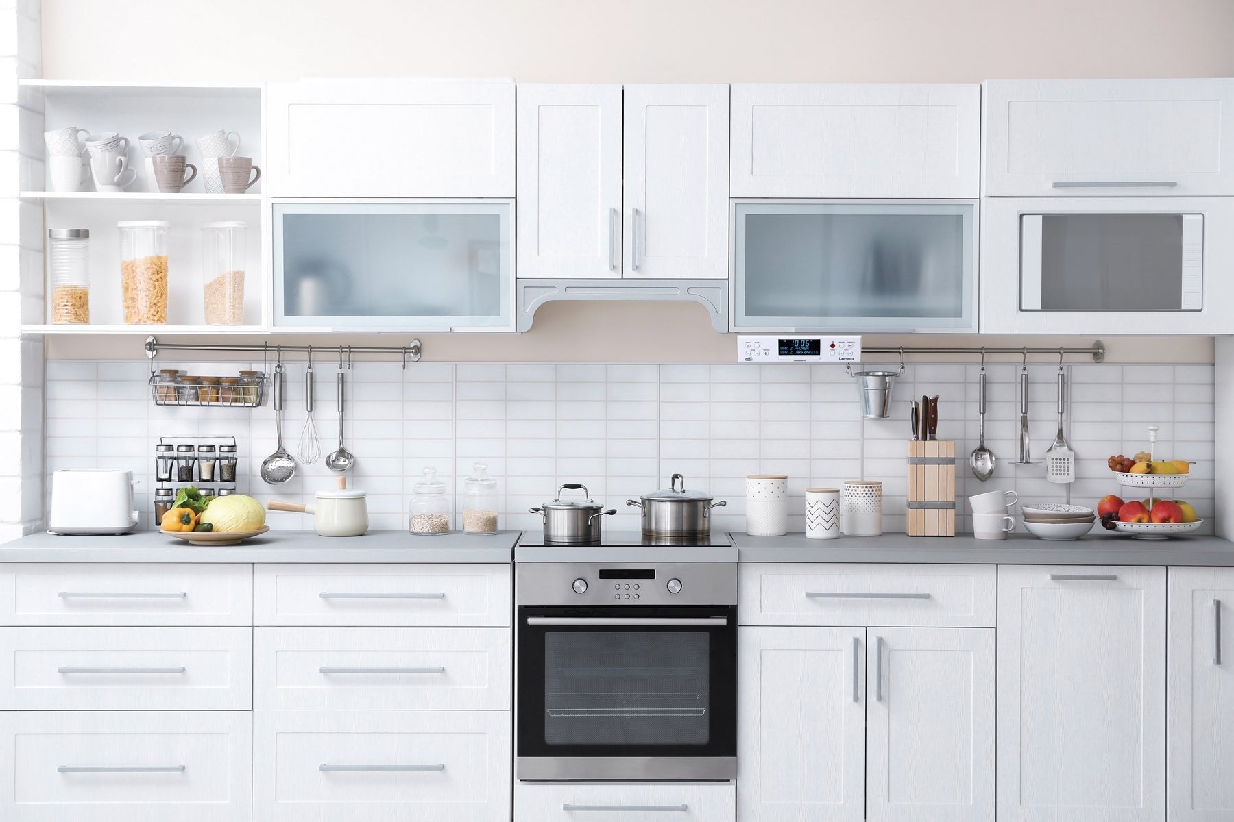 EAN 8711902078852 - Lenco KCR-190 Cocina Analógico y digital Blanco imagen 9