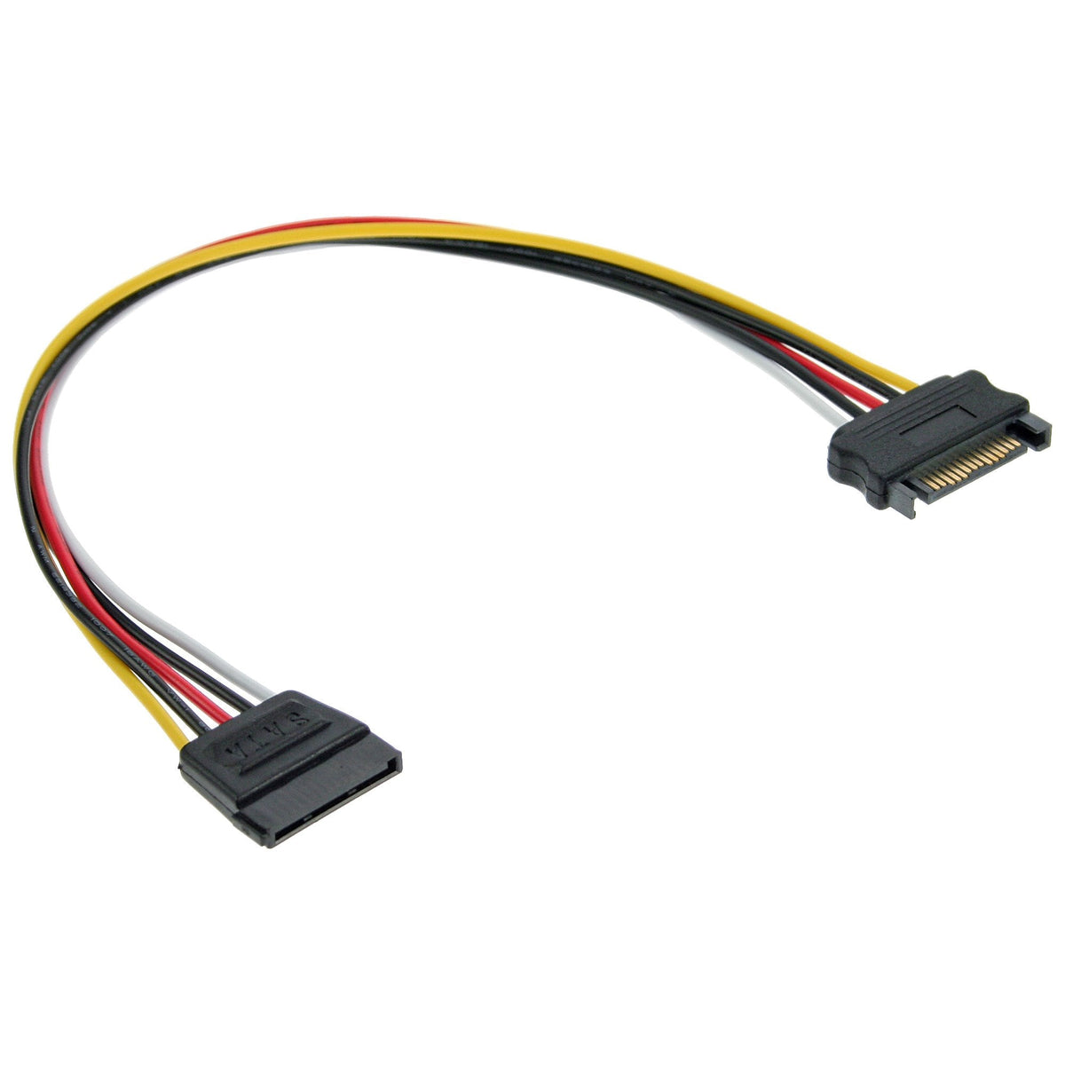 Cable Extensión De Alimentación Inline Sata Macho A Hembra De 0,5 M