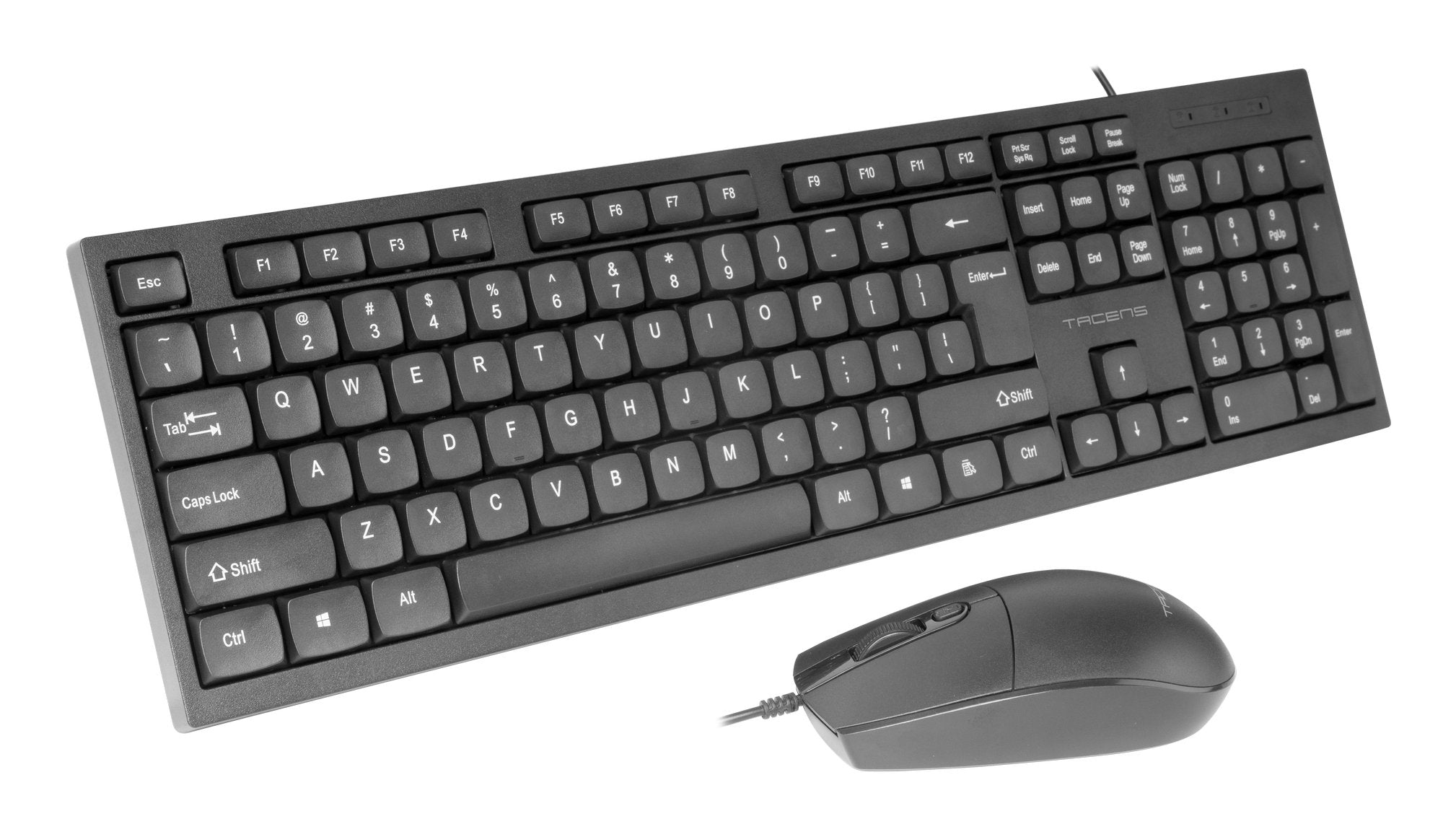 Teclado Y Mouse Tacens Anima Acp02es Teclado Usb Y Mouse Usb 1600dpi Italiano Negro