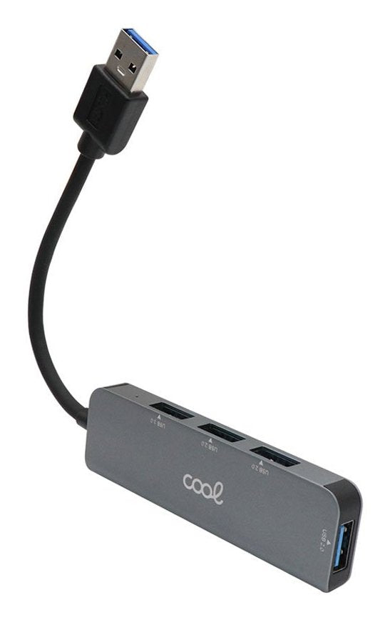 EAN 8434847053752 - COOL Accesorios 8434847053752 hub de interfaz USB 3.2 Gen 1 (3.1 Gen 1) Type-A 640 Mbit/s Gris imagen 3