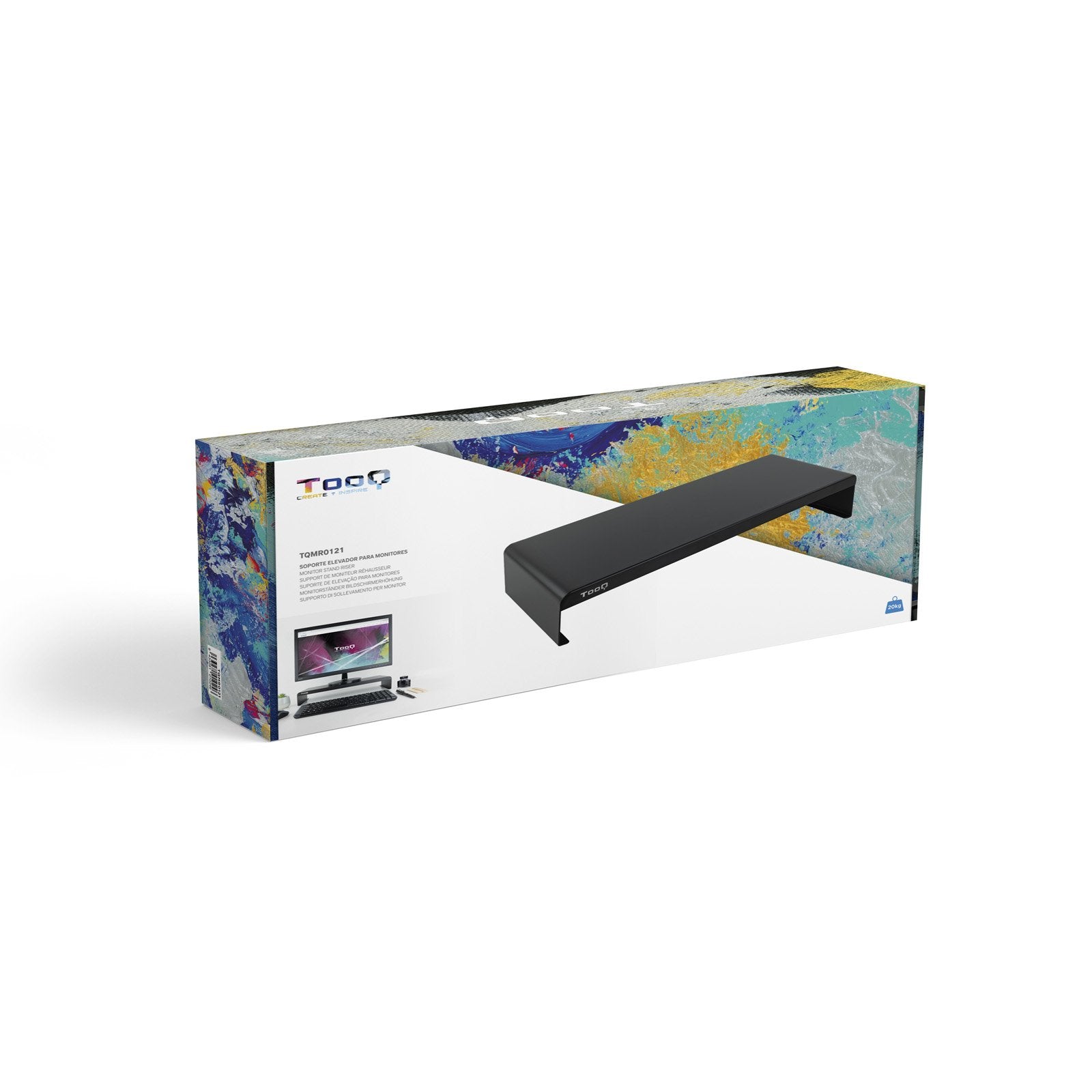 EAN 8433281010246 - TooQ TQMR0121 soporte para monitor Escritorio Negro imagen 7