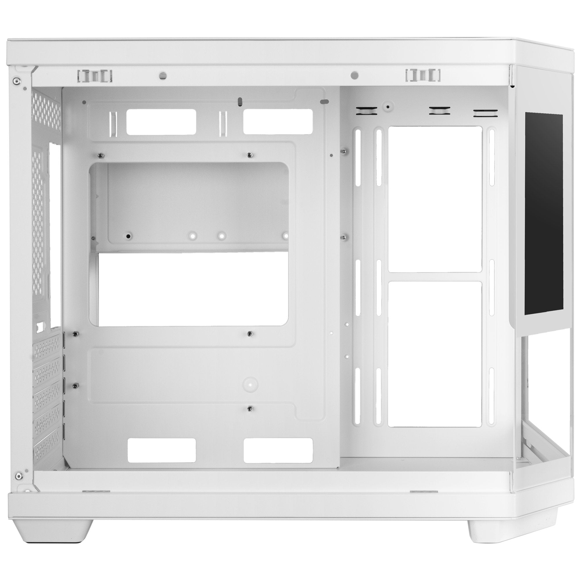 Caja Microatx Mc3t Corelcdm Blanco Mars Gaming M-Atx / Usb-C X1 / Usb 3.0 X1 / Usb 2.0 X1 /2x Hdd + 3x Ssd / Pantalla Ips 7.2''