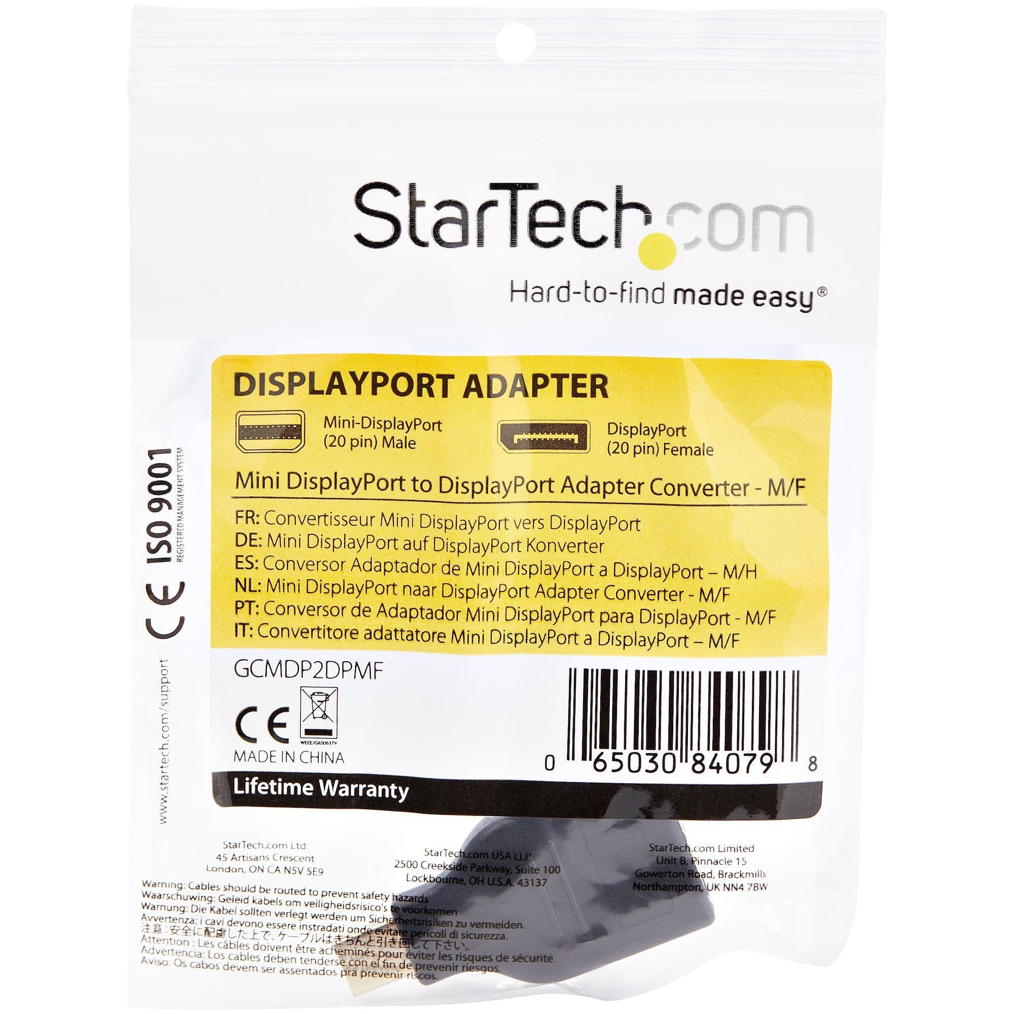 Startech Adaptador Conversor Monitor Ordenador Mini Displayport A Displayport -