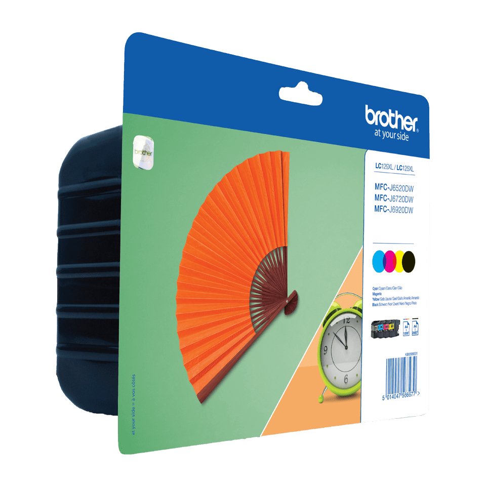 Brother Tinta Original Lc-129xlvalbpdr Pack Color Y Black Para Mfc-J6920dw