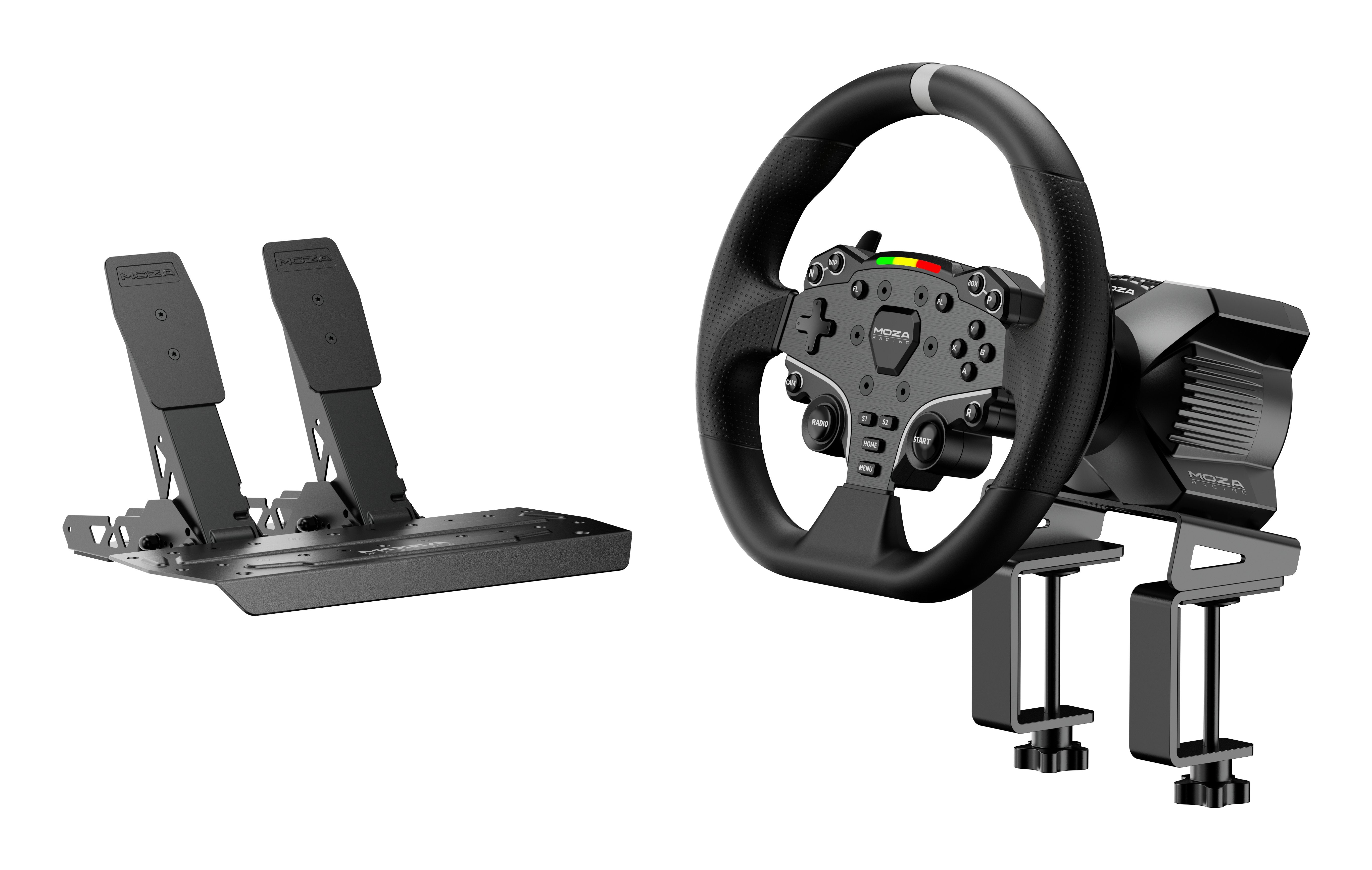 EAN 6973137270711 - Moza Racing RS074 mando y volante Negro Bluetooth/USB Volante + Pedales Digital PC imagen 1