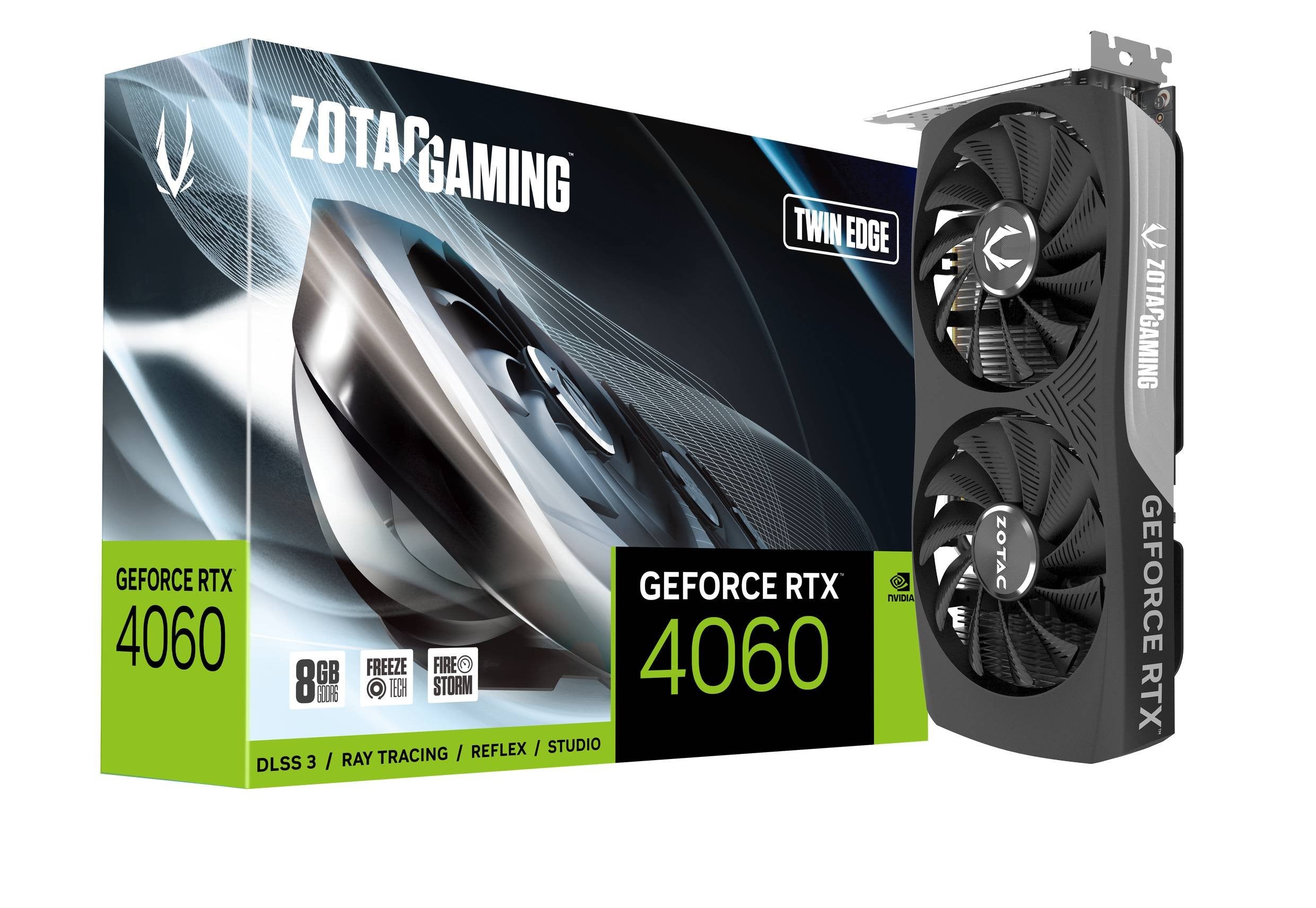 Tarjeta Grafica Zotac Rtx 4060 Twin Edge 8gb Gddr6 Hdmi 3xdp
