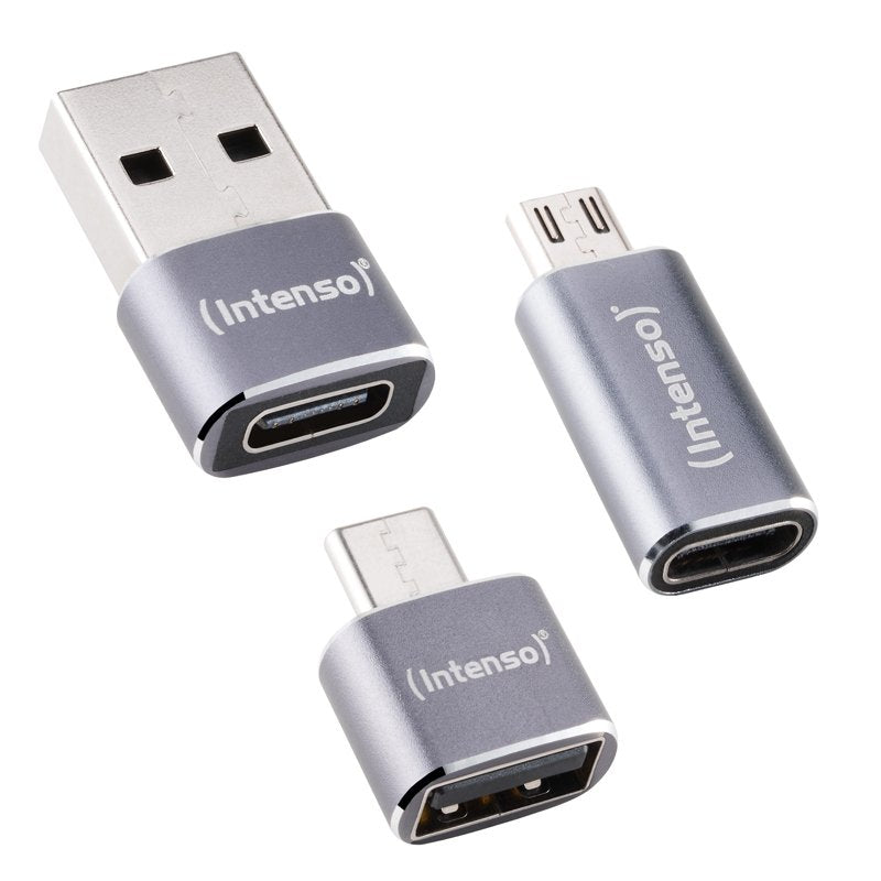 EAN 4034303038152 - Intenso 7600913 cambiador de género para cable Gris imagen 2