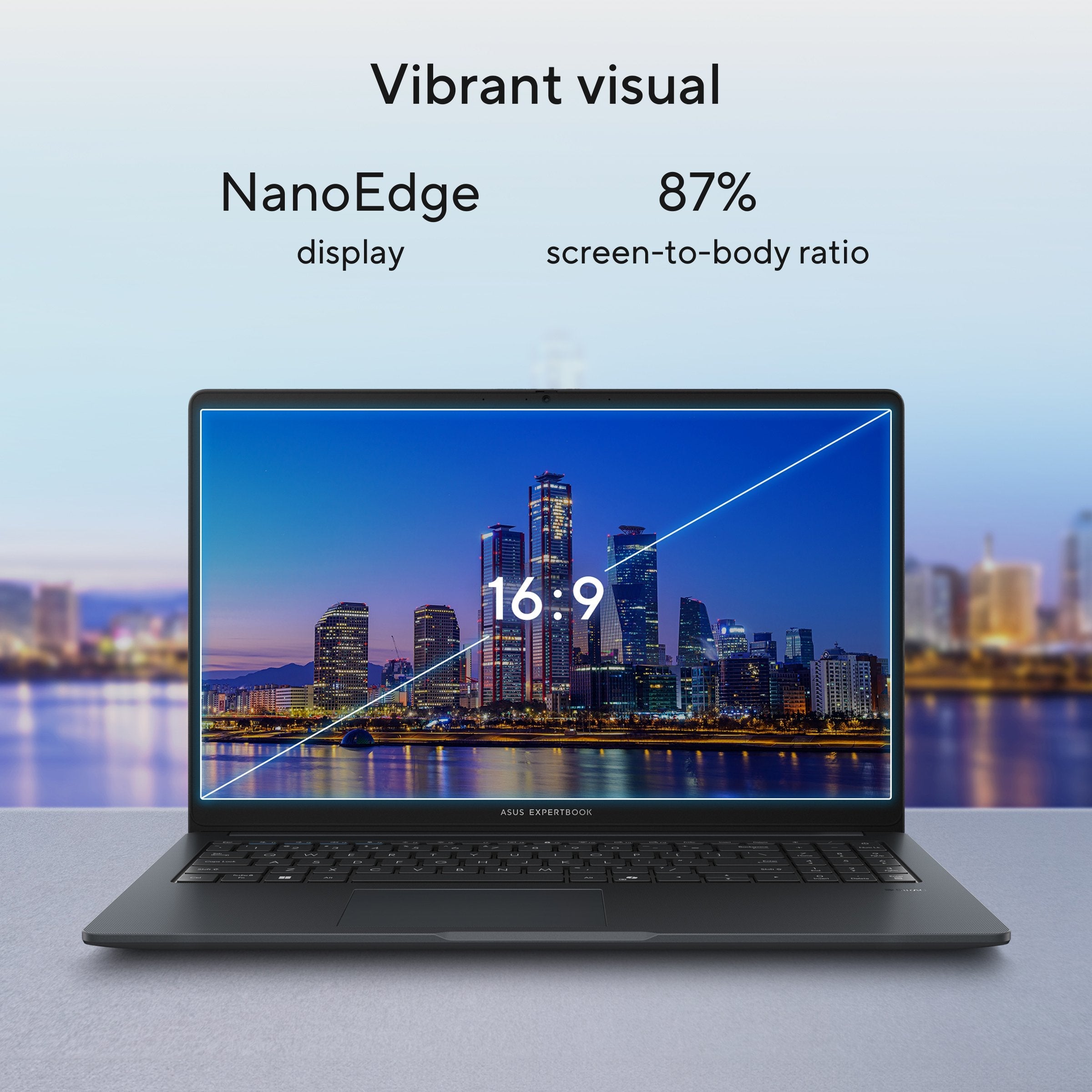 Expertbook B1 - 15.6 Inch - Intel Core I5-1335u - 8 Gb - 256 Gb - Windows 11 Pro - Qwerty - Black/Grey