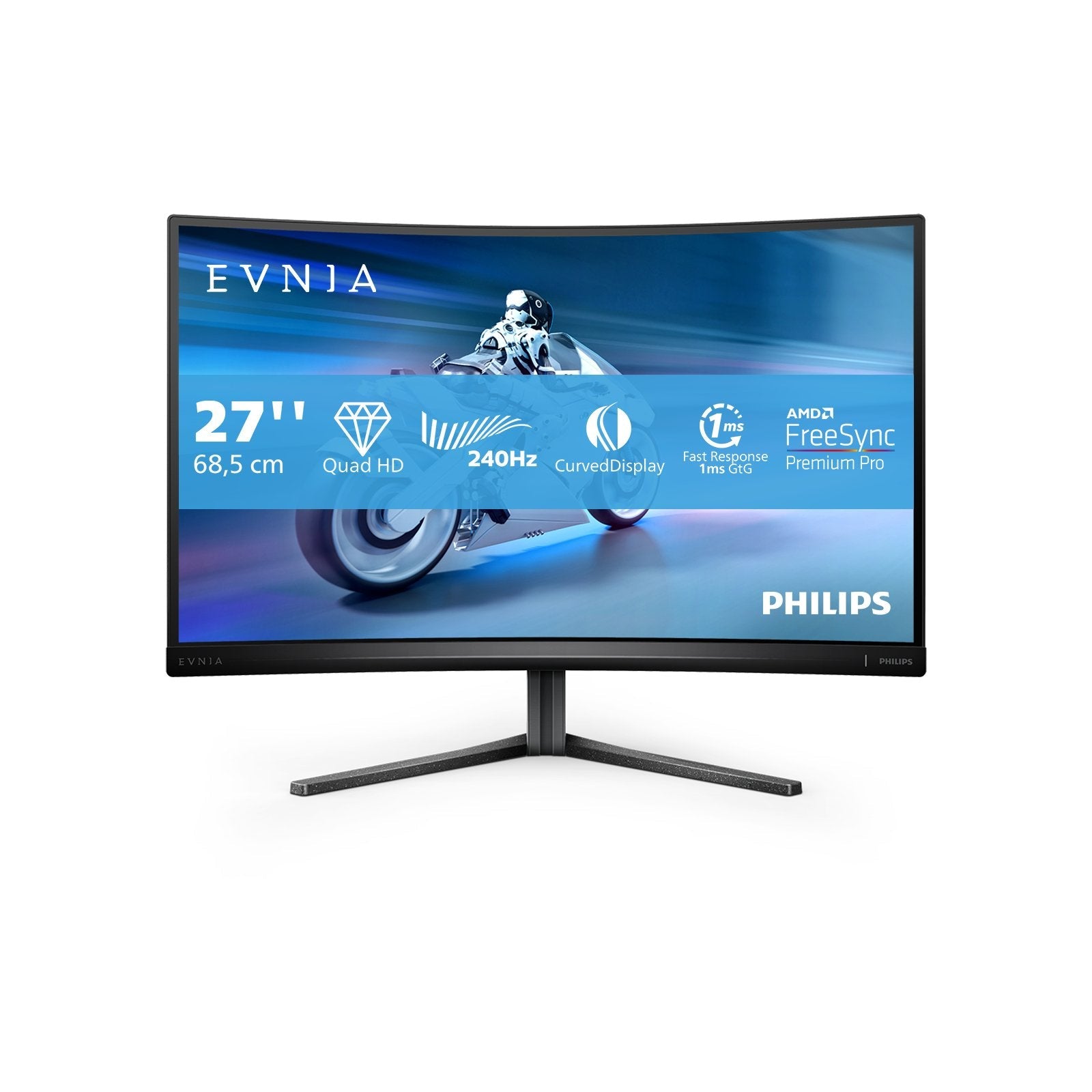 EAN 8712581799540 - Philips 27M2C5500W/00 LED display 68,6 cm (27") 2560 x 1440 Pixeles Quad HD LCD Negro imagen 3