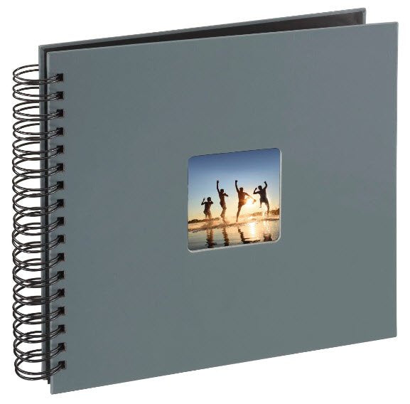 Hama Fine Art Spiral Grey 28x24 50 Black Pages 94879