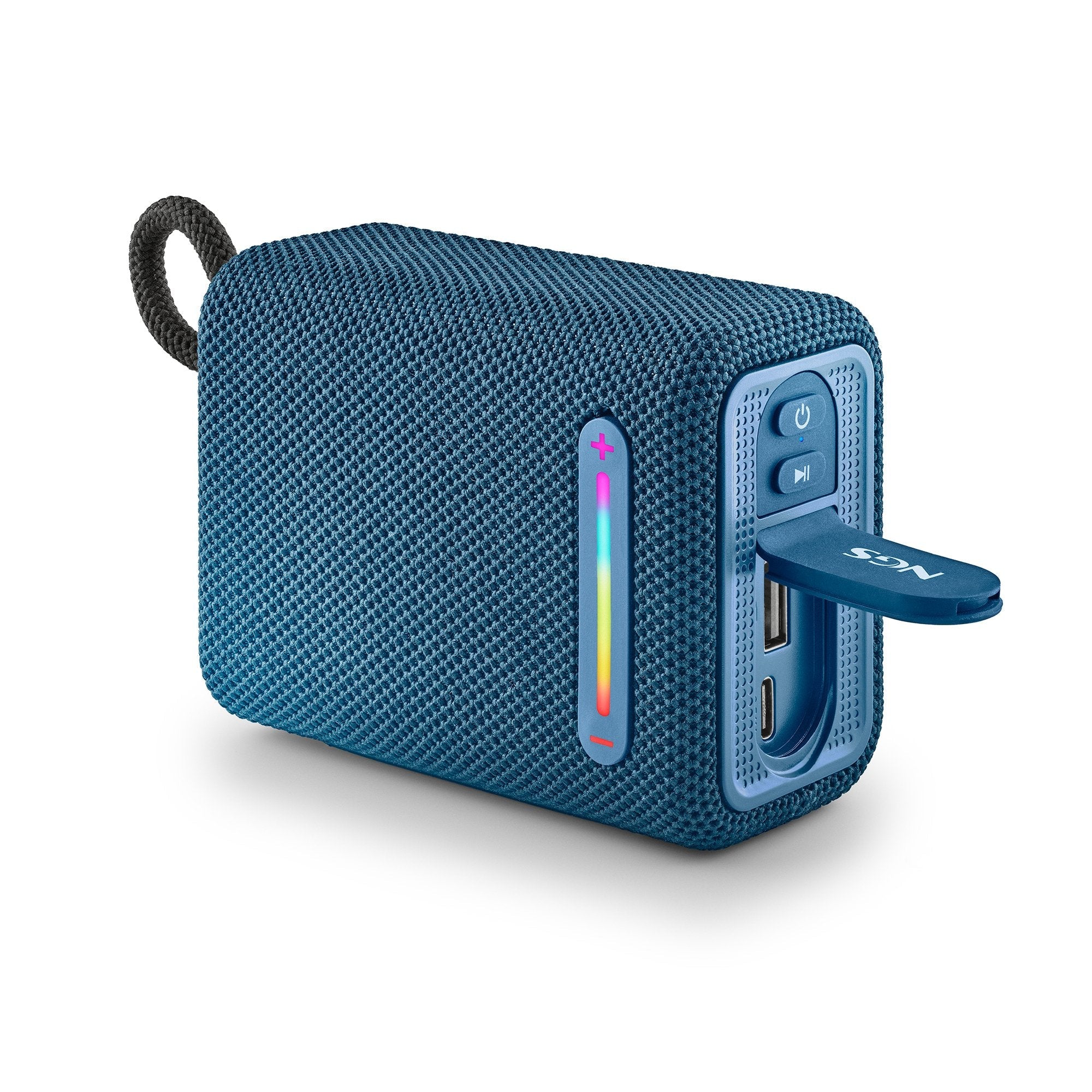 Ngs Altavoz Port Bt Luces Rgb Ipx6 Color Azul 15w