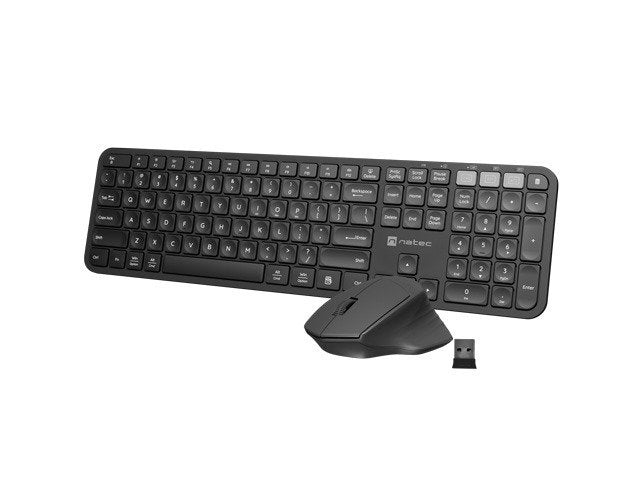 Teclado Ingles + Raton Natec Octopus 2 Bt+Usb Us