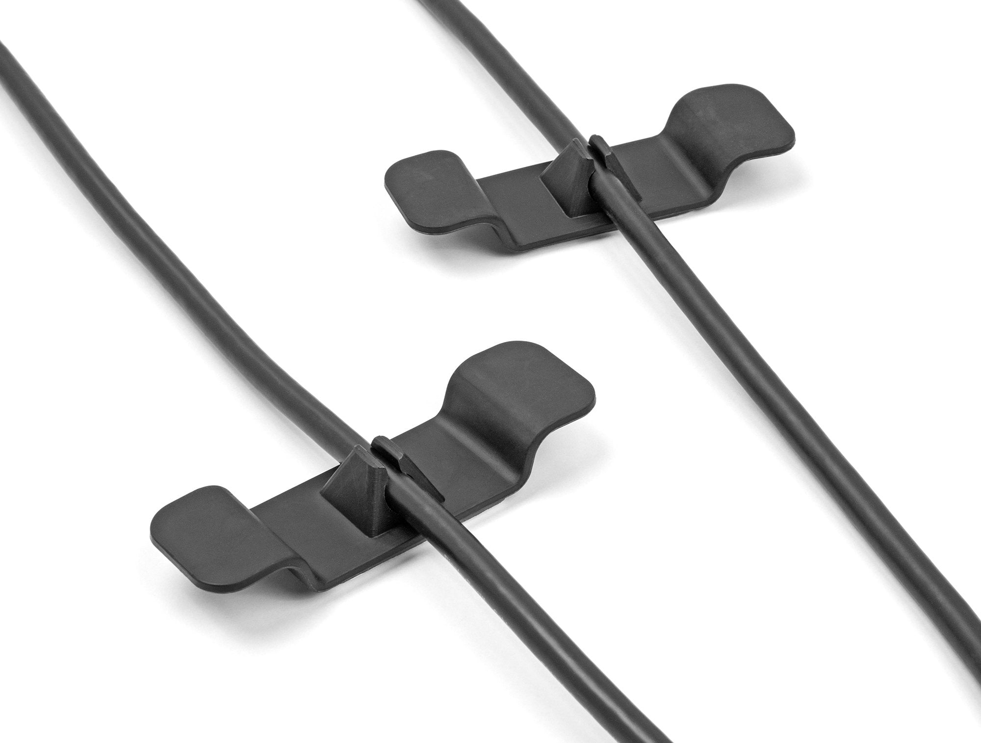Delock 18447 Sujeta Cables Clip Autoadhesivo Set 3 Piezas Negro