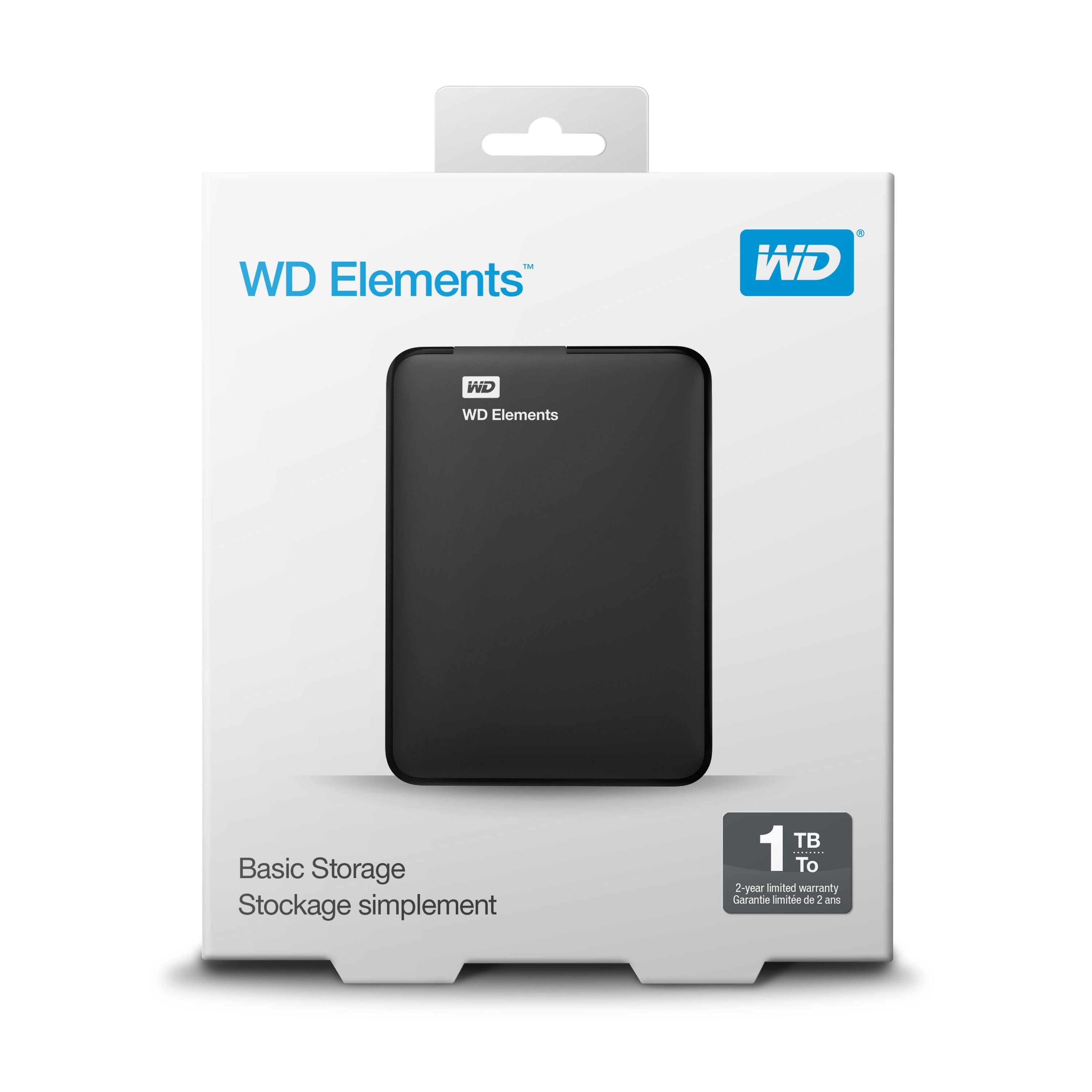 Disco Externo Hdd Western Digital Elements Portable 1tb 2.5' Usb 3.0