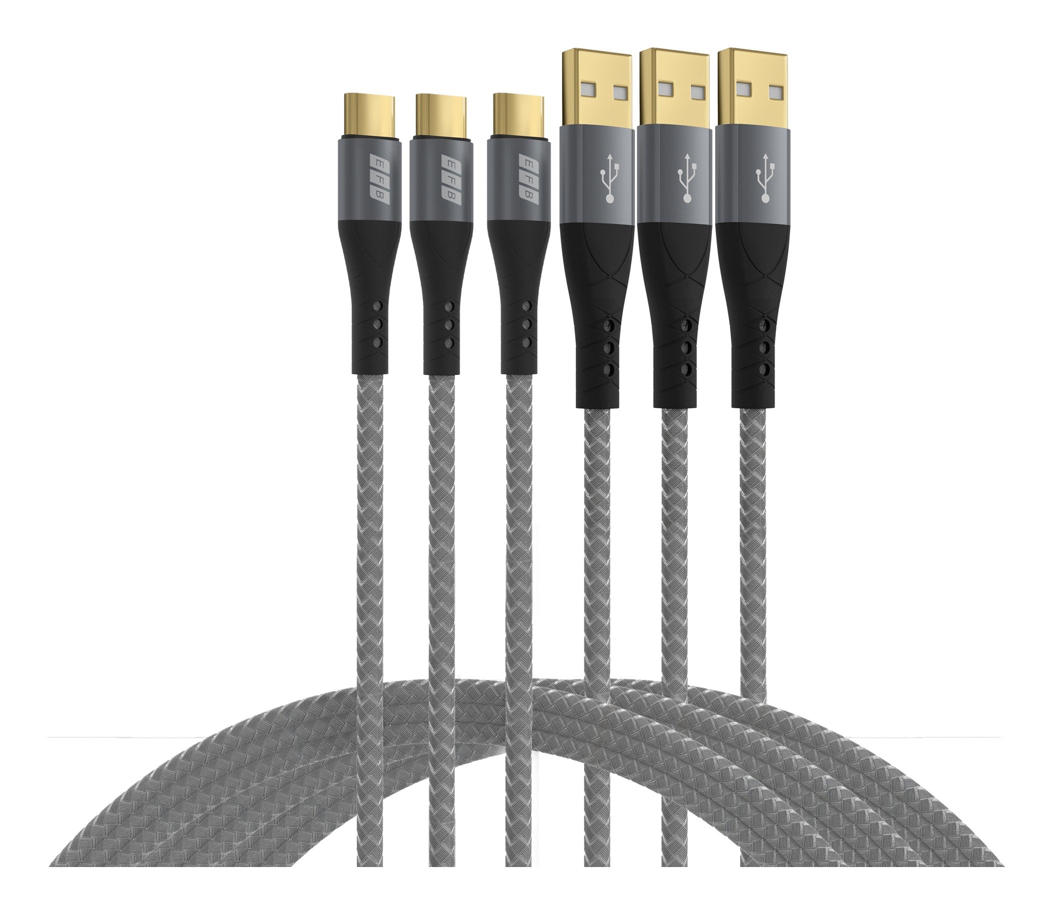 EAN 4049759325084 - EFB Elektronik USB-AC-00008 cable USB USB 2.0 2 m USB A USB C Negro, Gris imagen 1