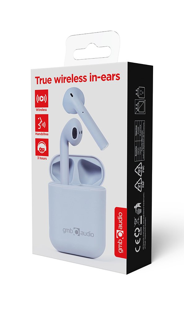 EAN 8716309122184 - Gembird TWS-SEA-GW auricular y casco Auriculares Inalámbrico Dentro de oído Llamadas/Música MicroUSB Blue imagen 6