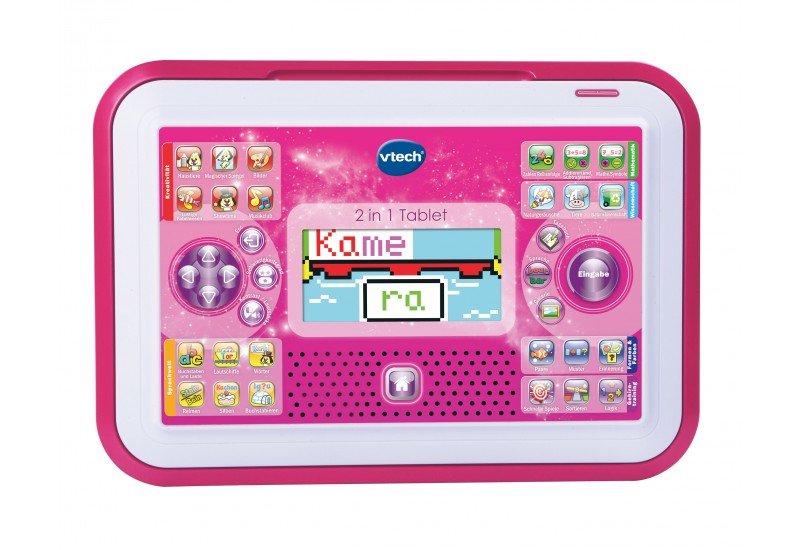 Vtech 2 En 1 Tableta Rosa, Aprendizaje De La Computadora Rosa/Rosa 80-155554