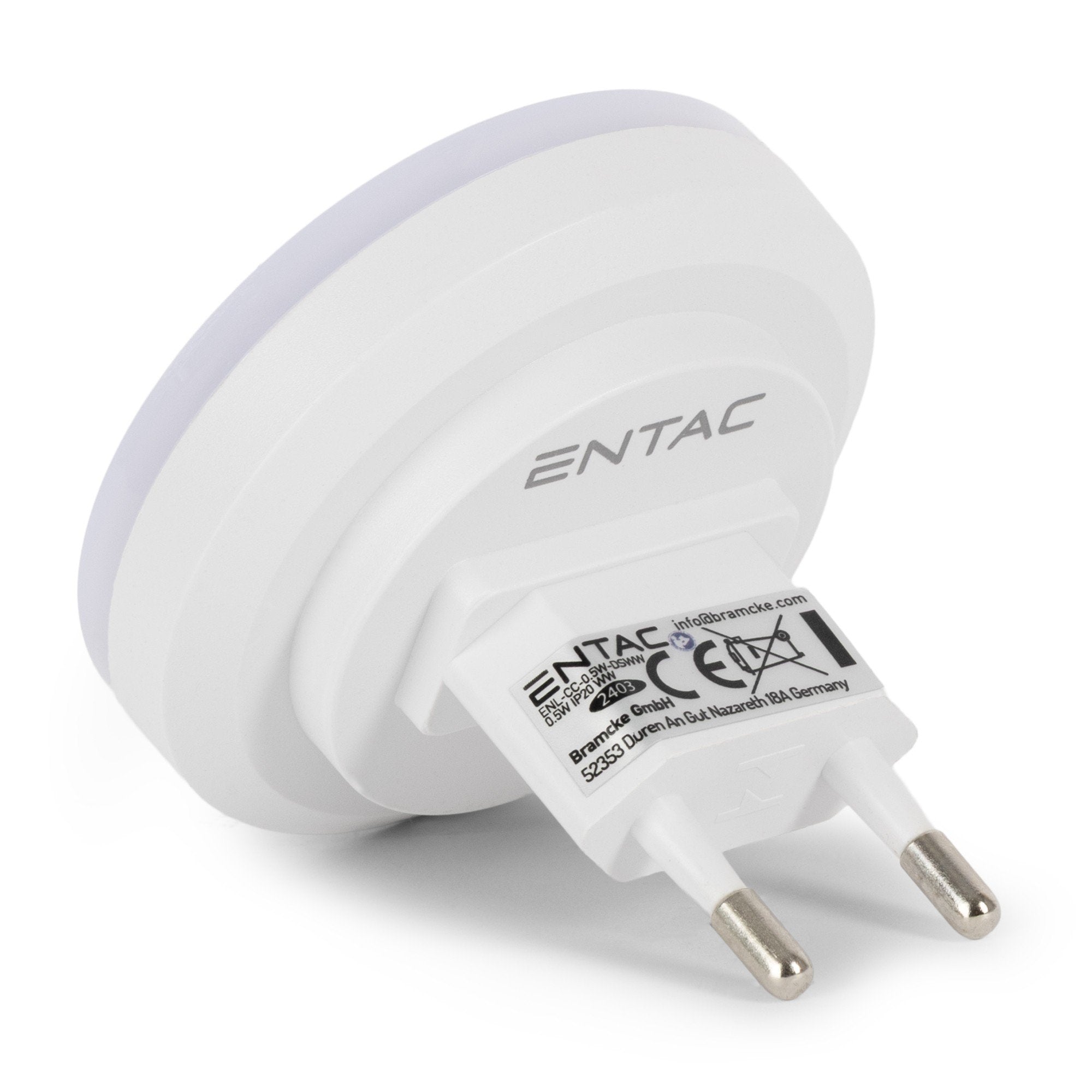 Entac Nachtlicht 0.5w Kreis Ww Blanco Dämmerungssensor