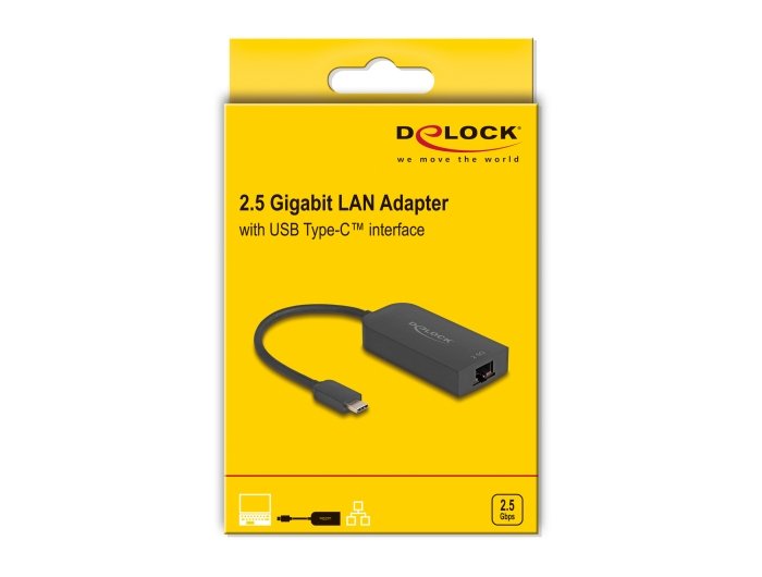 Delock Usb Typ-A Adaptador Zu 2,5 Gigabit (Negro) 66045