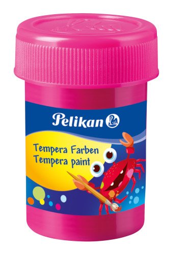 Pelikan Set De 6 Tempera Escolar - Botes 25ml - Facil De Mezclar - Ideal Para Proyectos Escolares