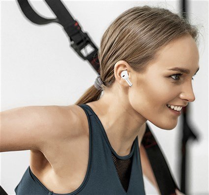 Auriculares Bluetooth Elbe Abtws-003-B Con Estuche De Carga Autonomía 5h Blancos