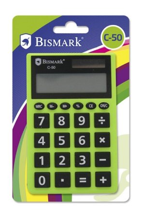 EAN 8430173241122 - Bismark 324112 calculadora Bolsillo Calculadora básica Negro, Verde imagen 1
