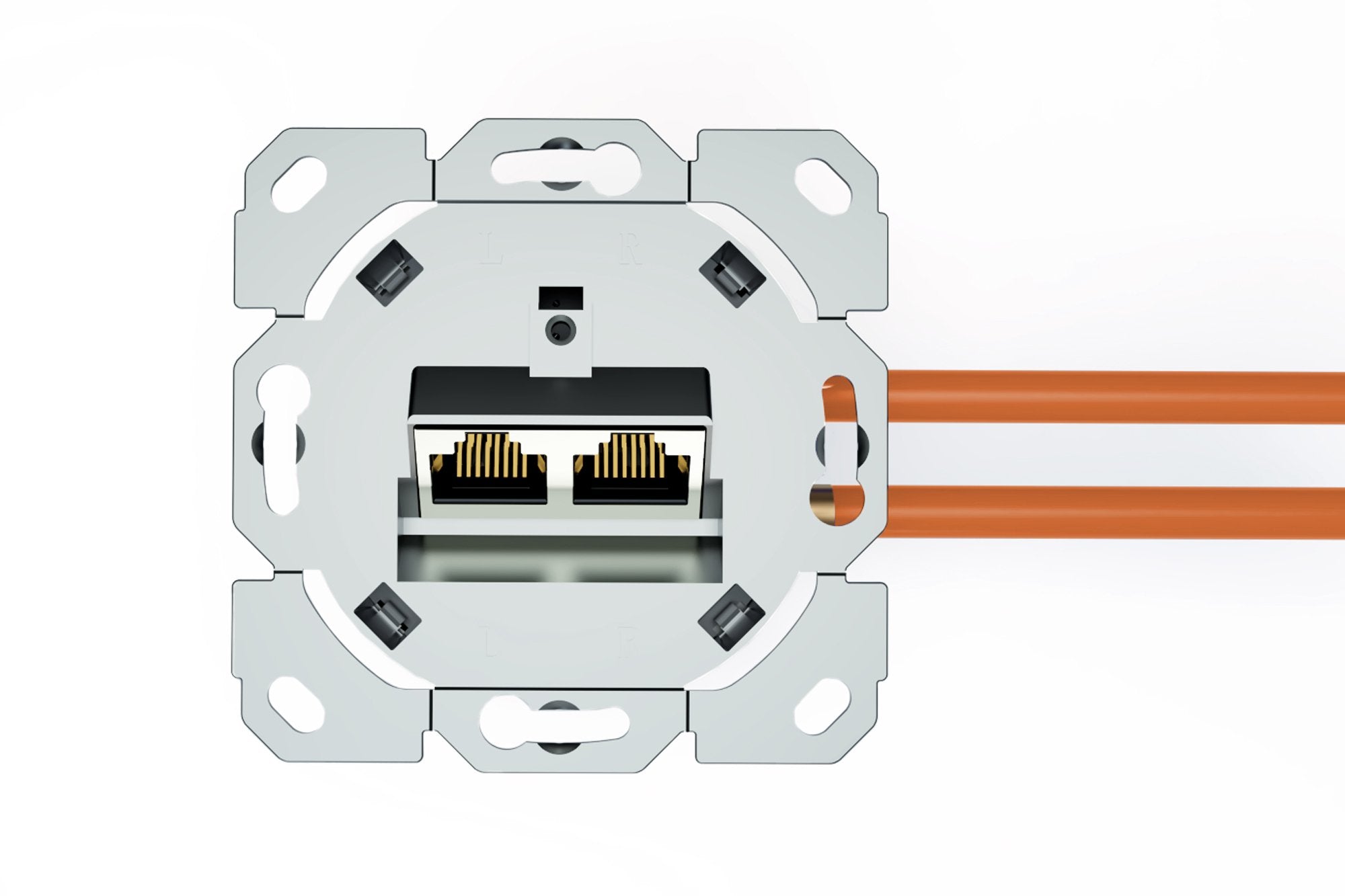 EAN 4016032485735 - Digitus DN-9010/8-2 toma de corriente 2 x RJ-45 Blanco imagen 7