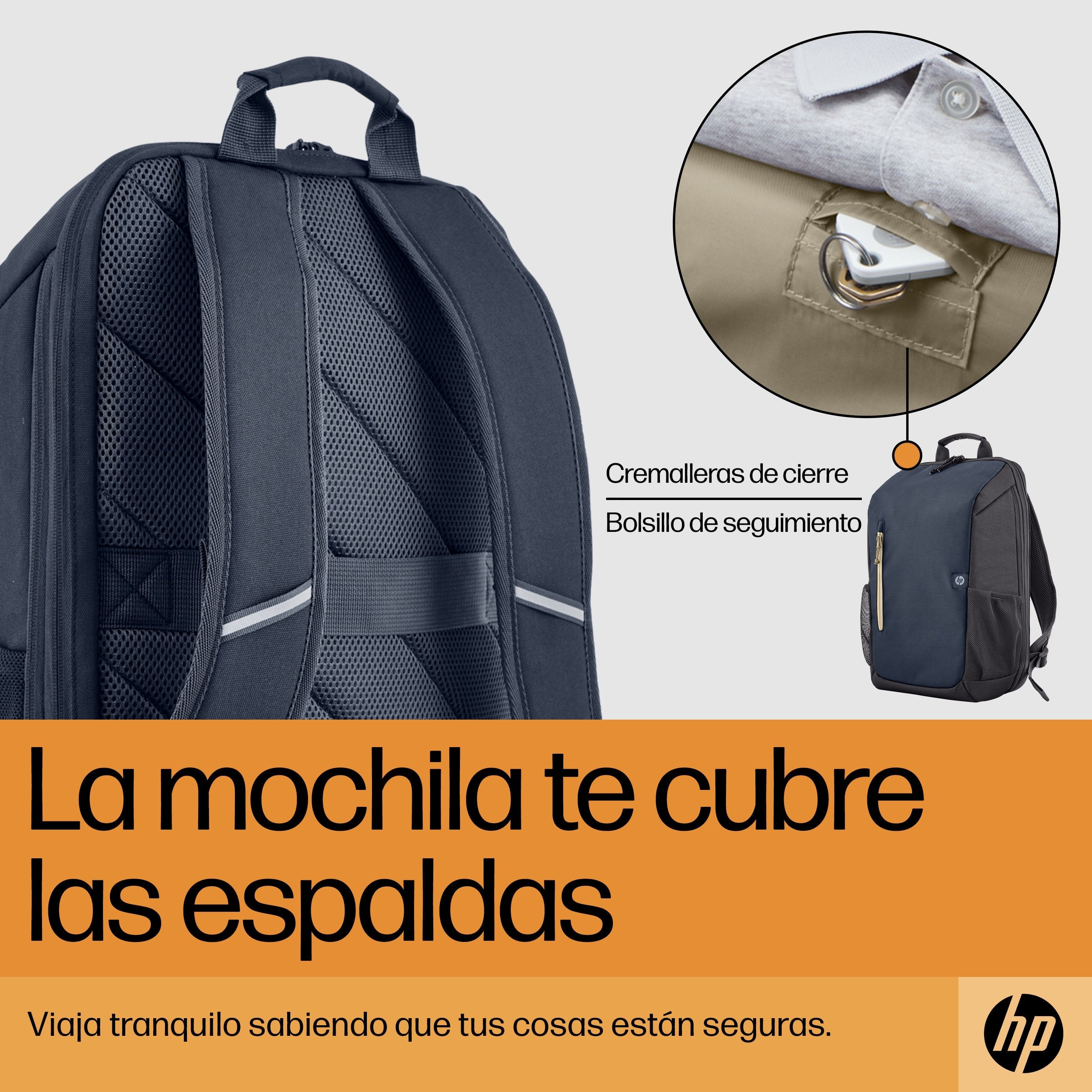 EAN 0196548661091 - HP Travel 18 Liter 15.6 Iron Gray Laptop Backpack 39,6 cm (15.6") Azul, Gris imagen 6
