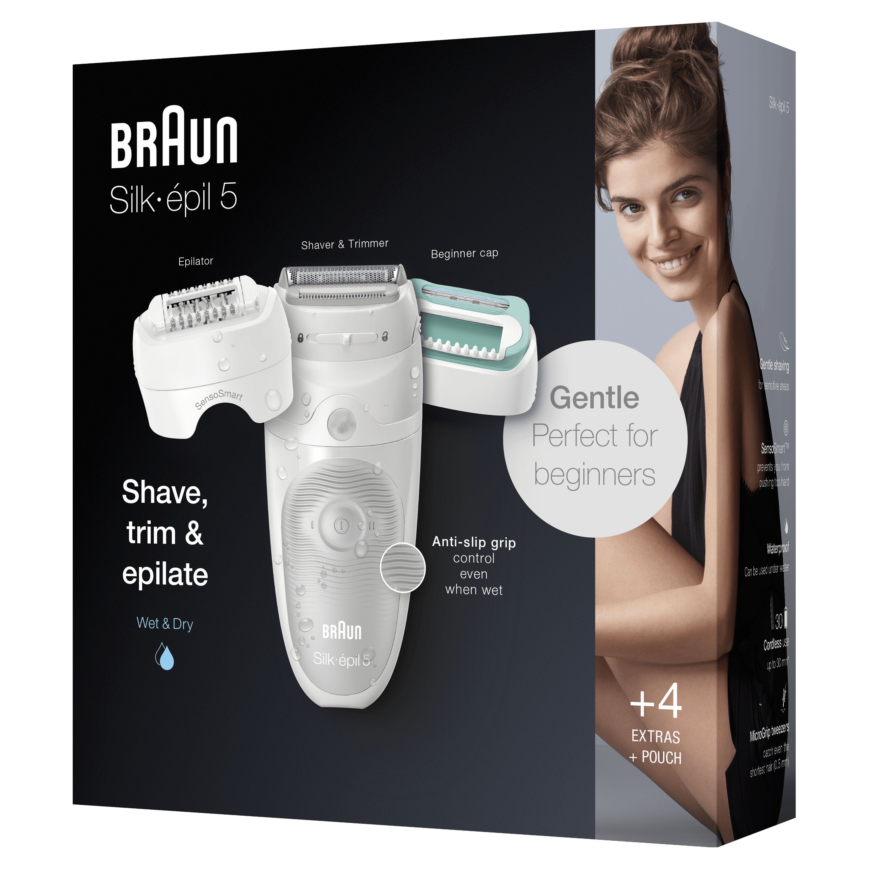 EAN 4210201426653 - Braun Silk-épil 5 81770430 depiladora 28 pinzas Blanco imagen 4